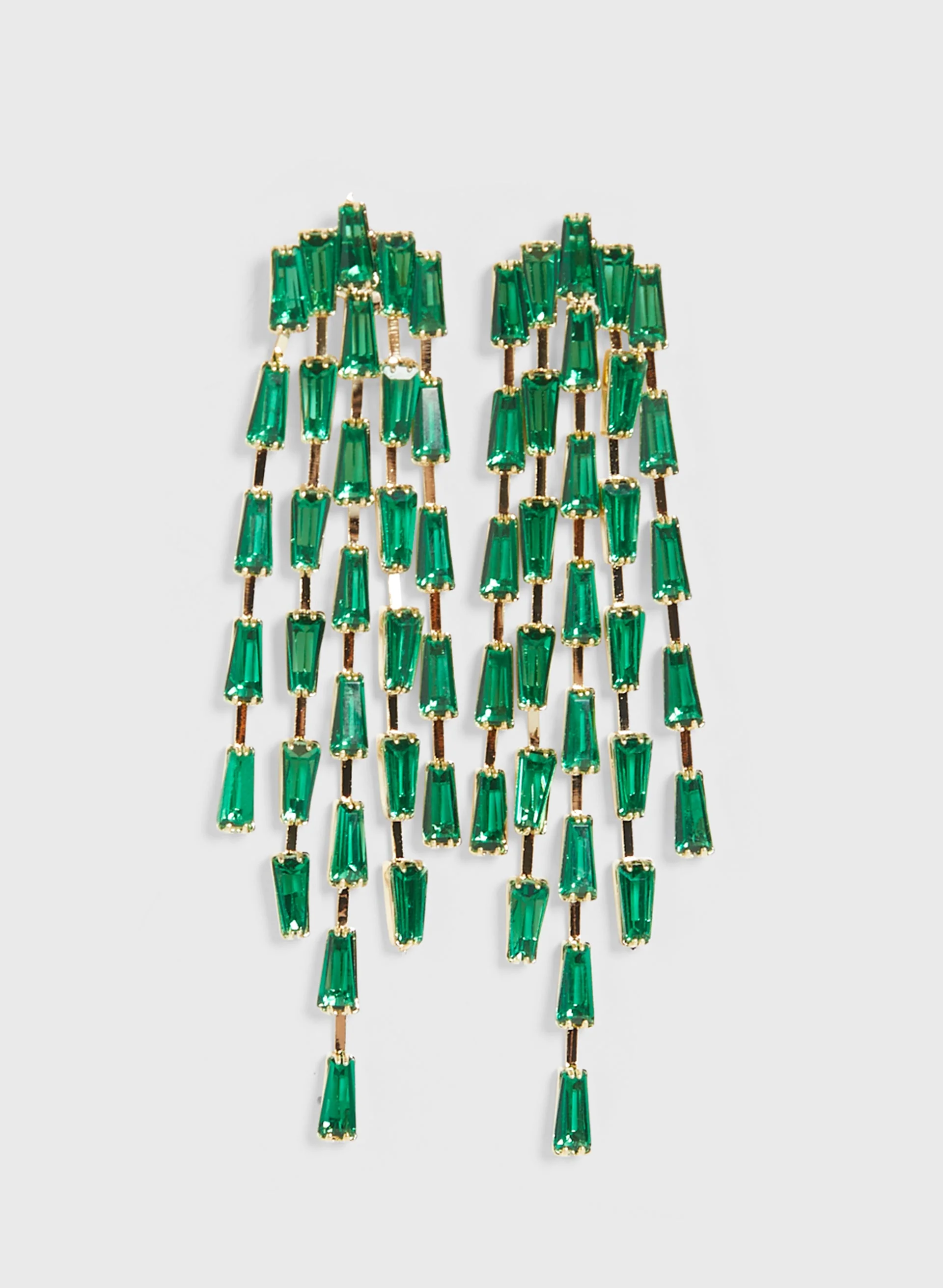 Crystal Baguette Earrings