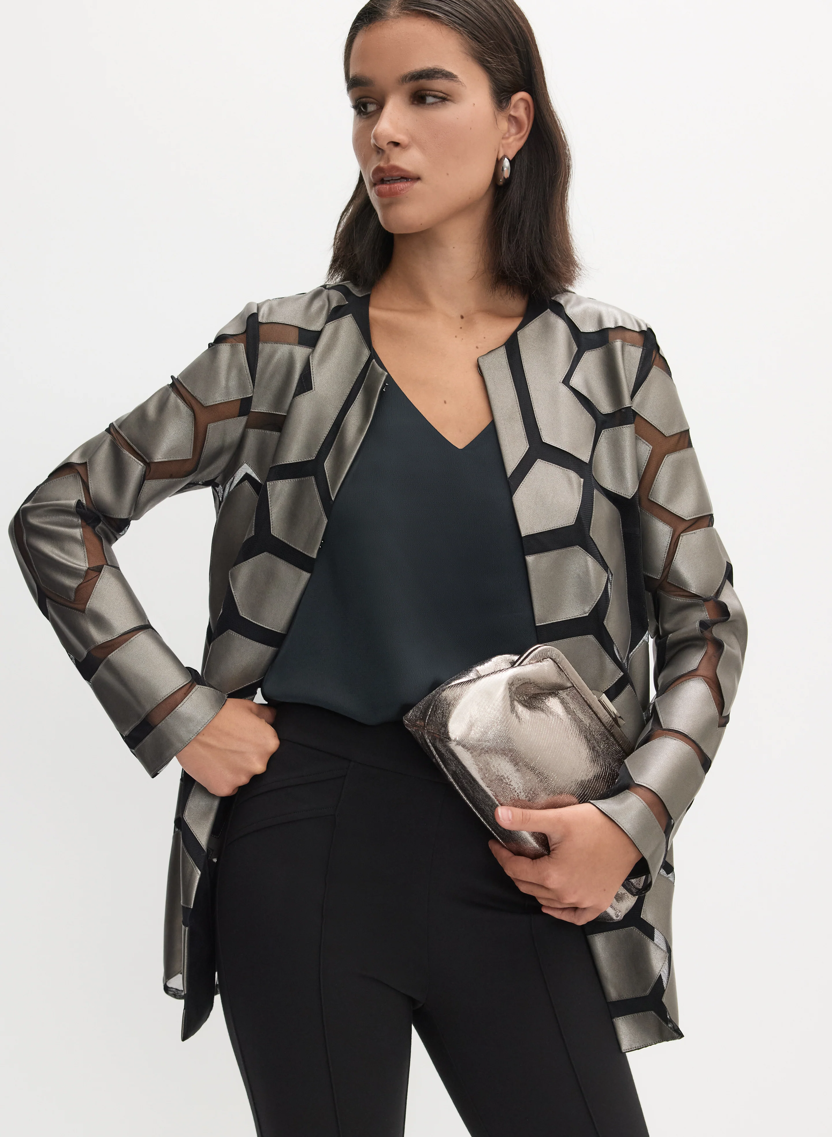 Joseph Ribkoff - Geometric Print Jacket