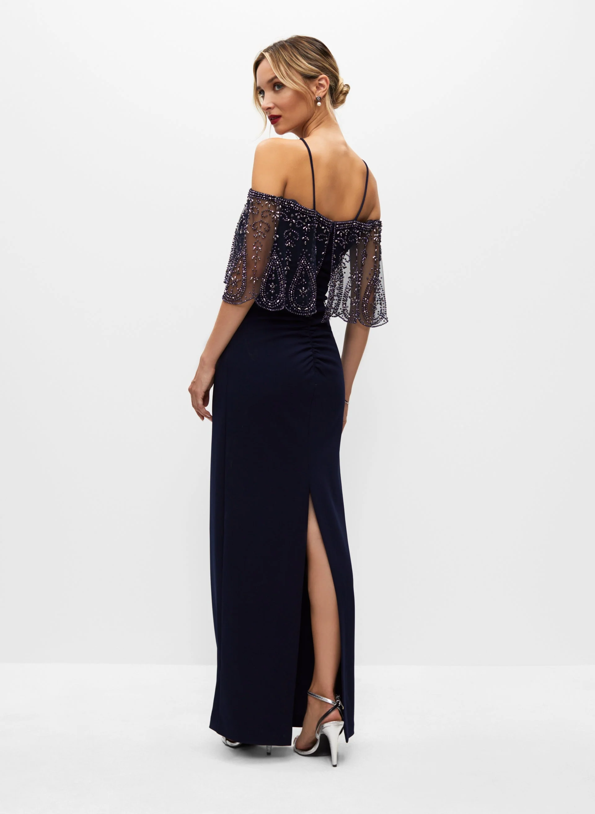 Beaded Popover Detail Dress