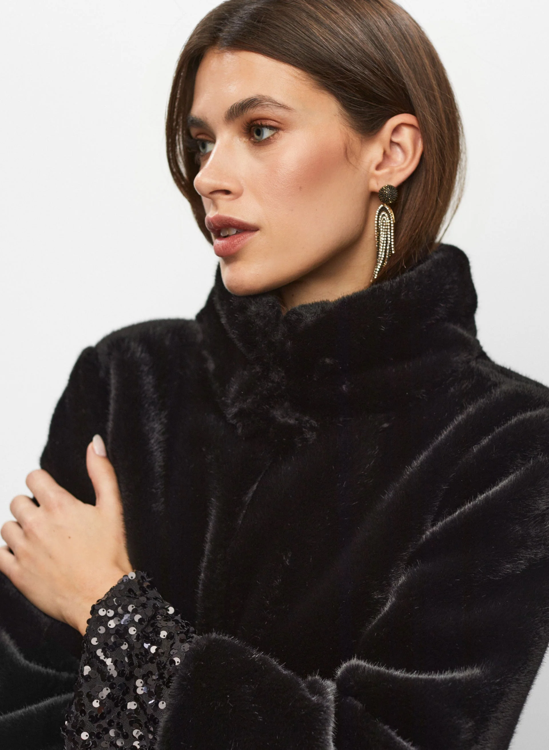 Short Faux Fur Coat