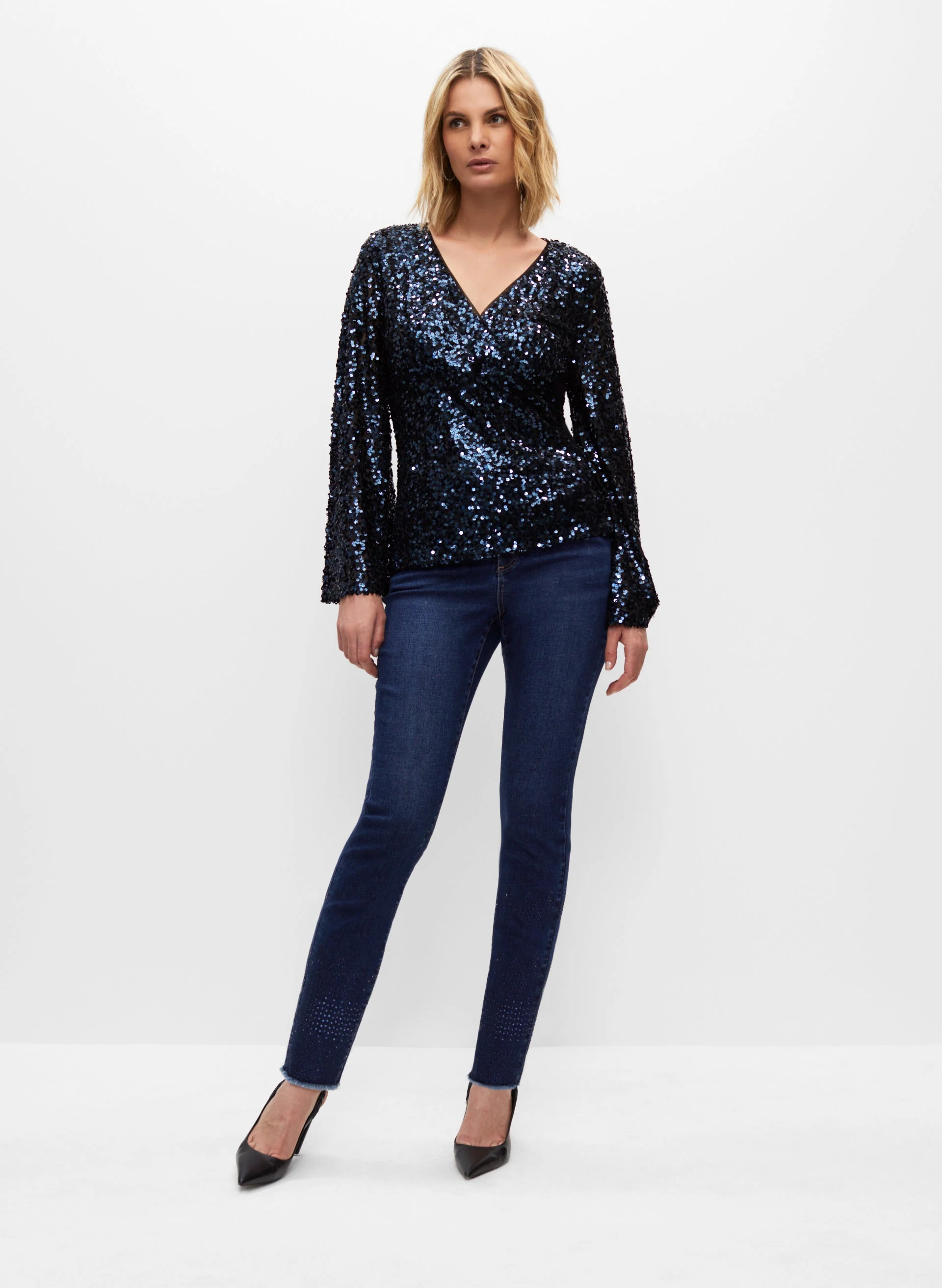 Sequin Detail Top