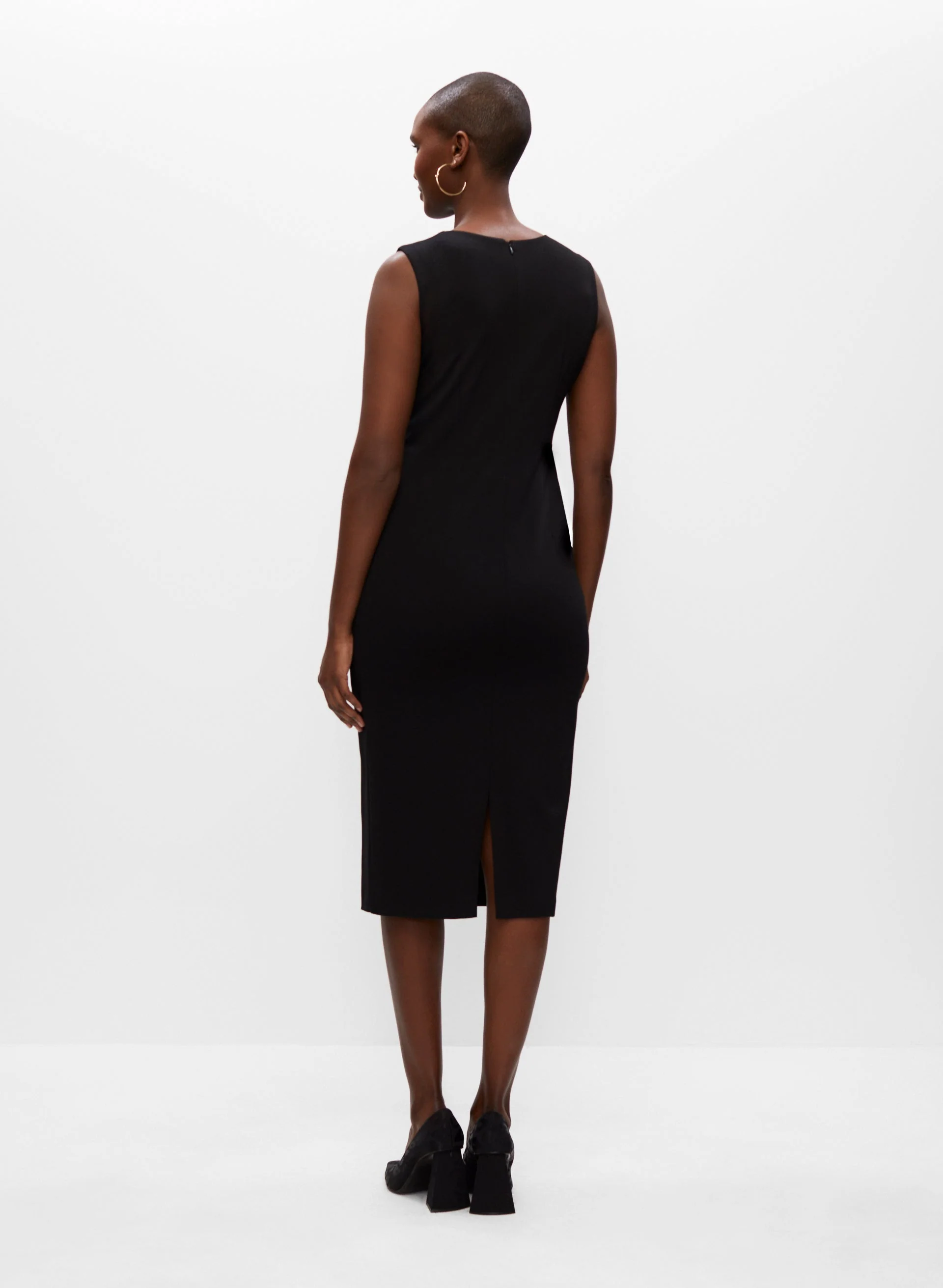 Sleeveless Button Detail Dress