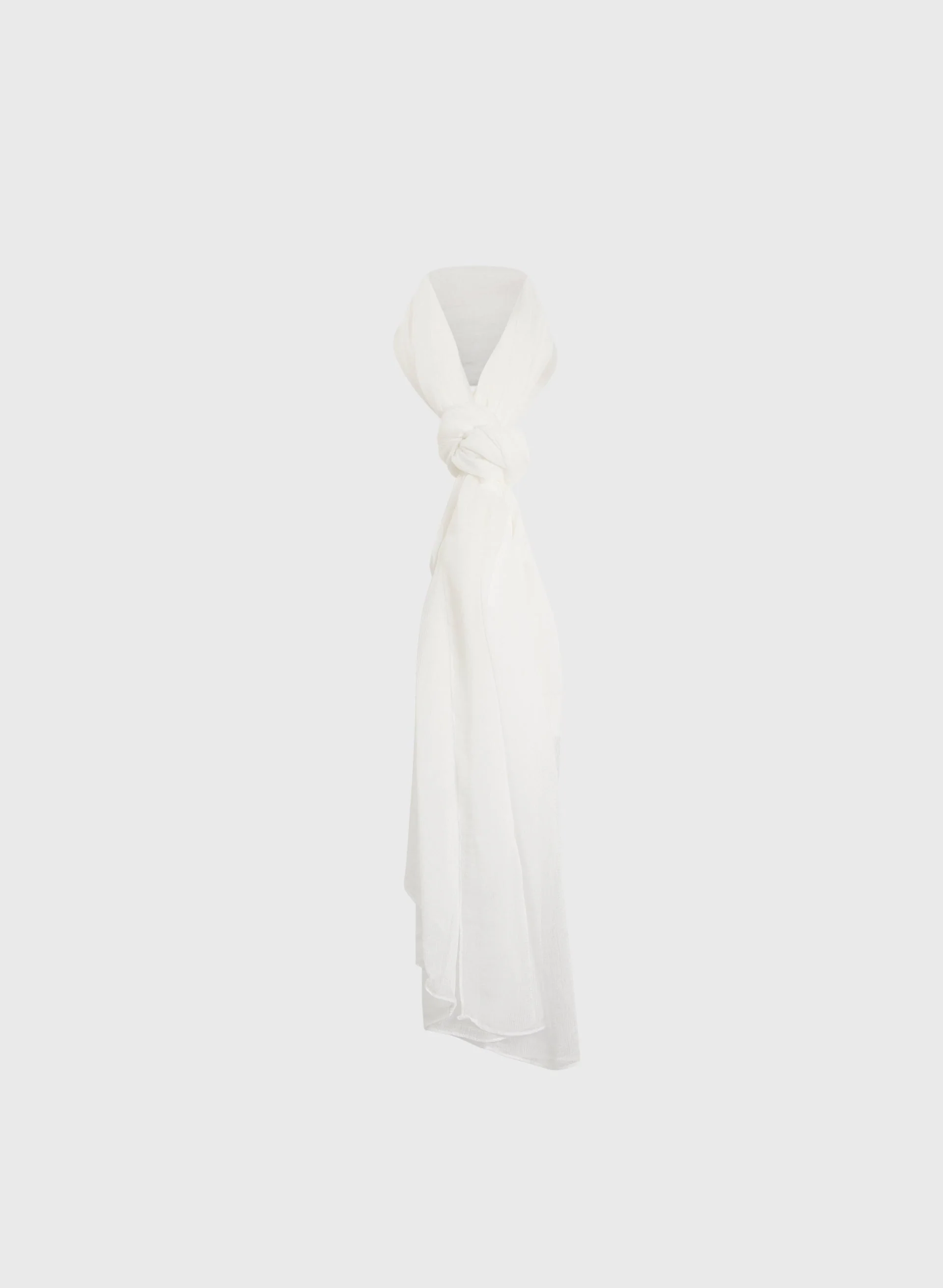 Rectangular Textured Crepe Scarf