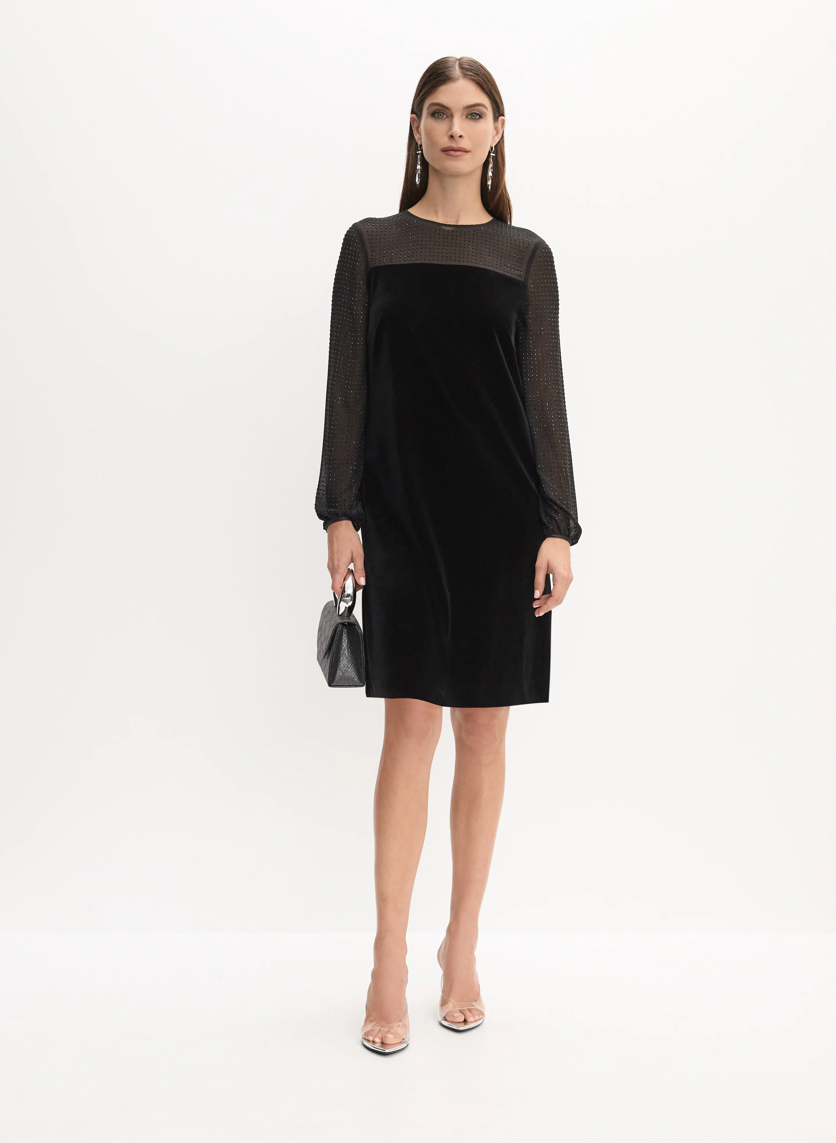 Velvet A-Line Dress