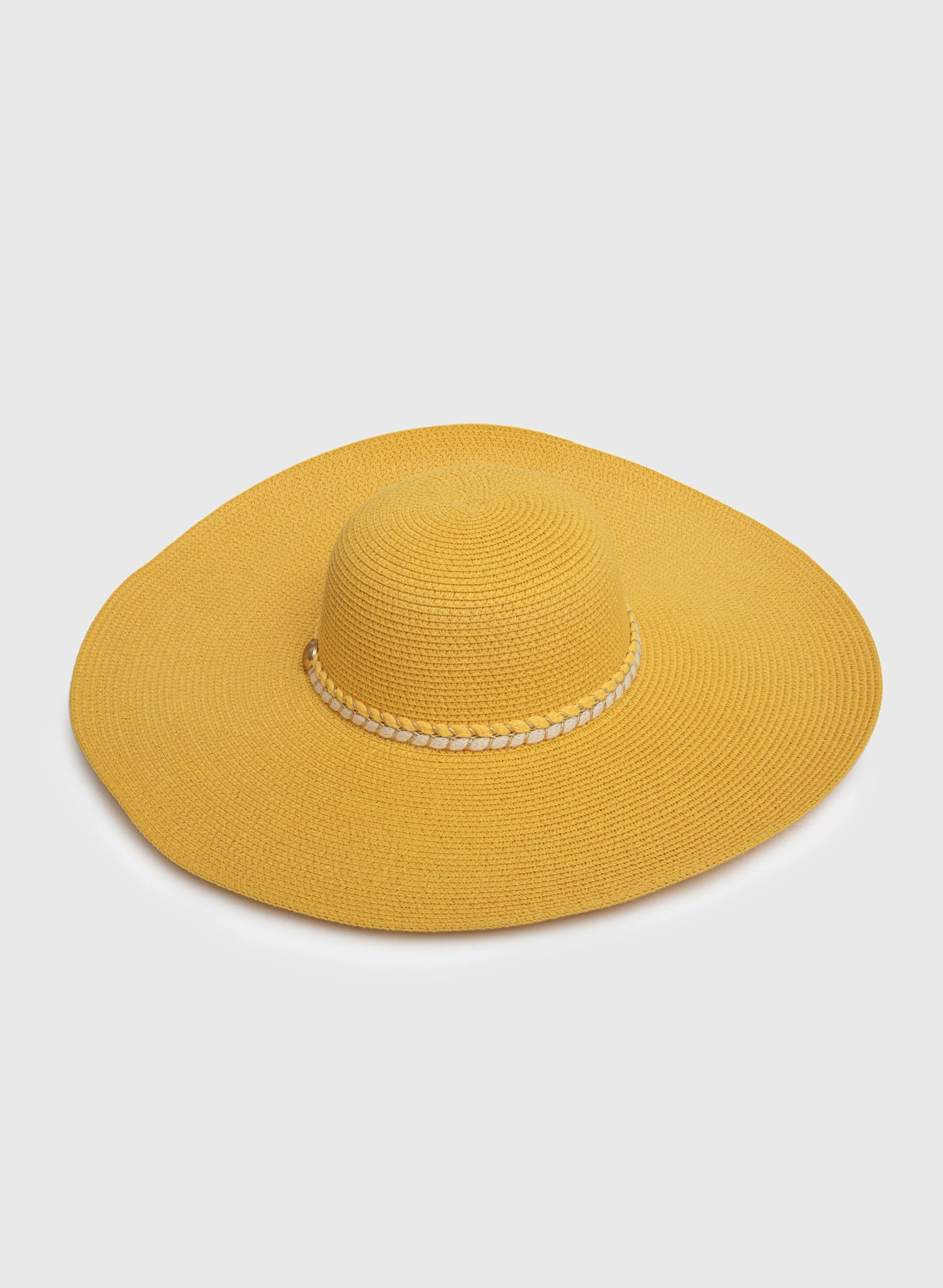 Buckle Detail Straw Hat