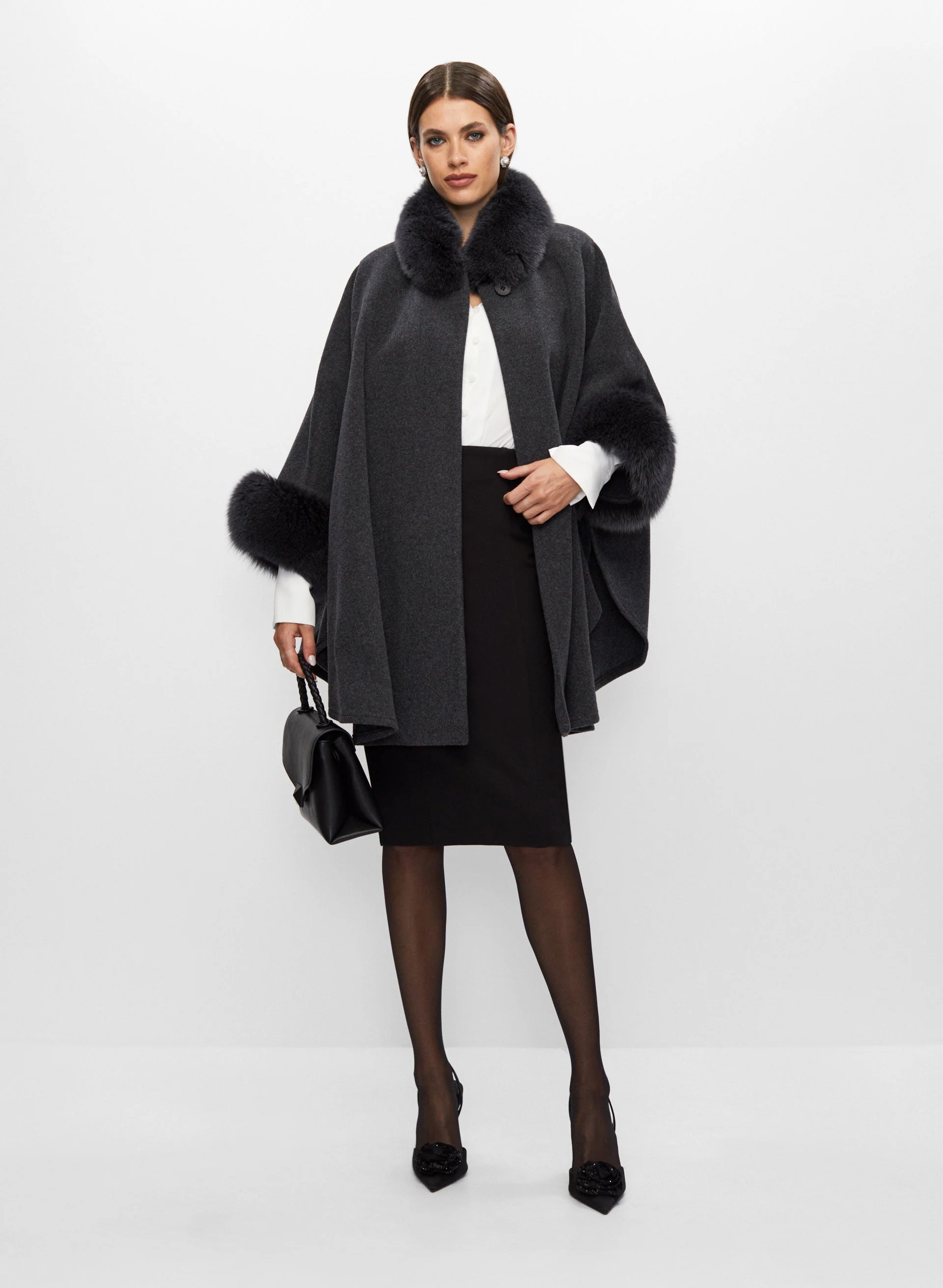 Mallia - Wool & Cashmere Blend Cape