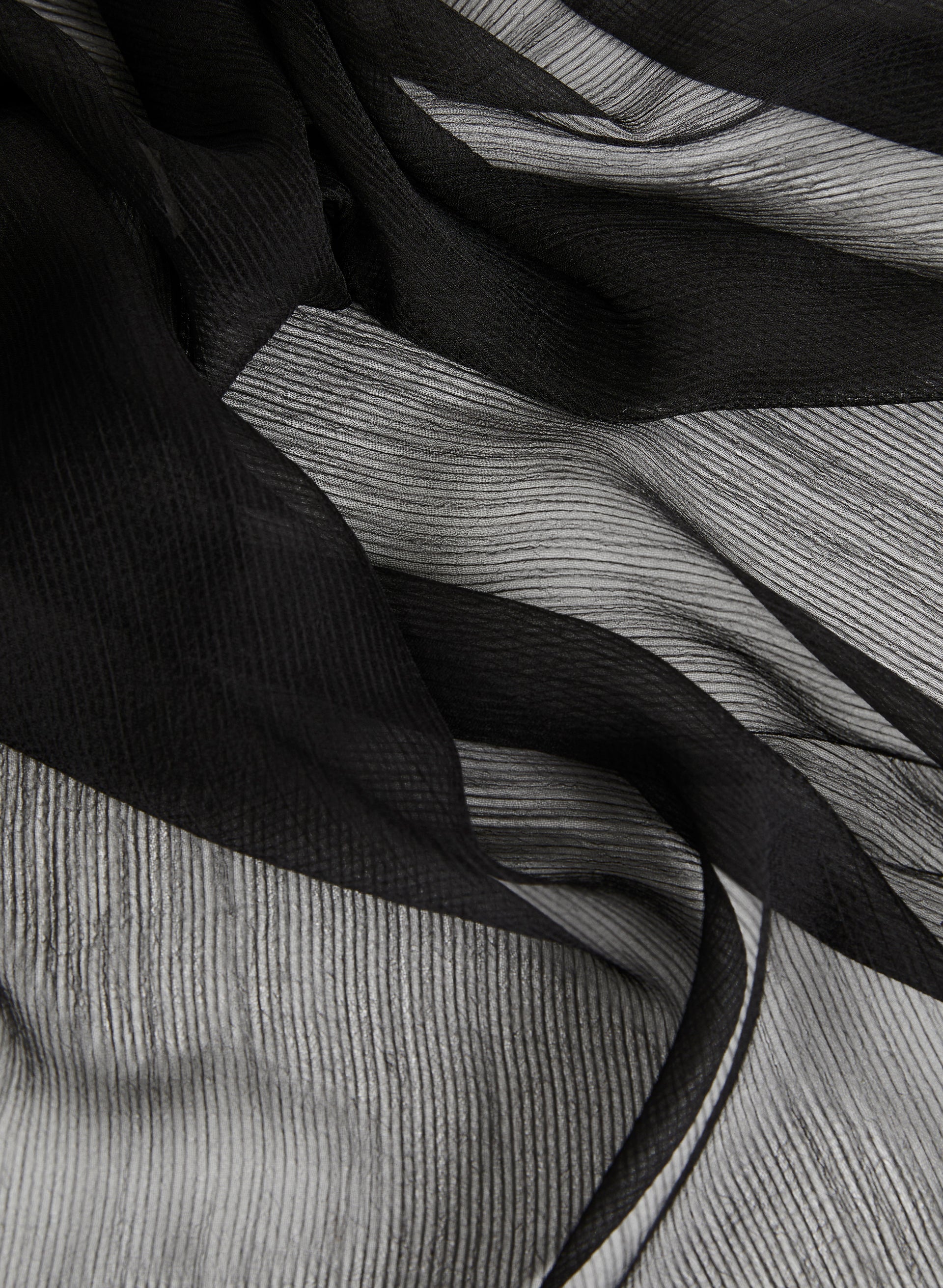 Rectangular Textured Crepe Scarf