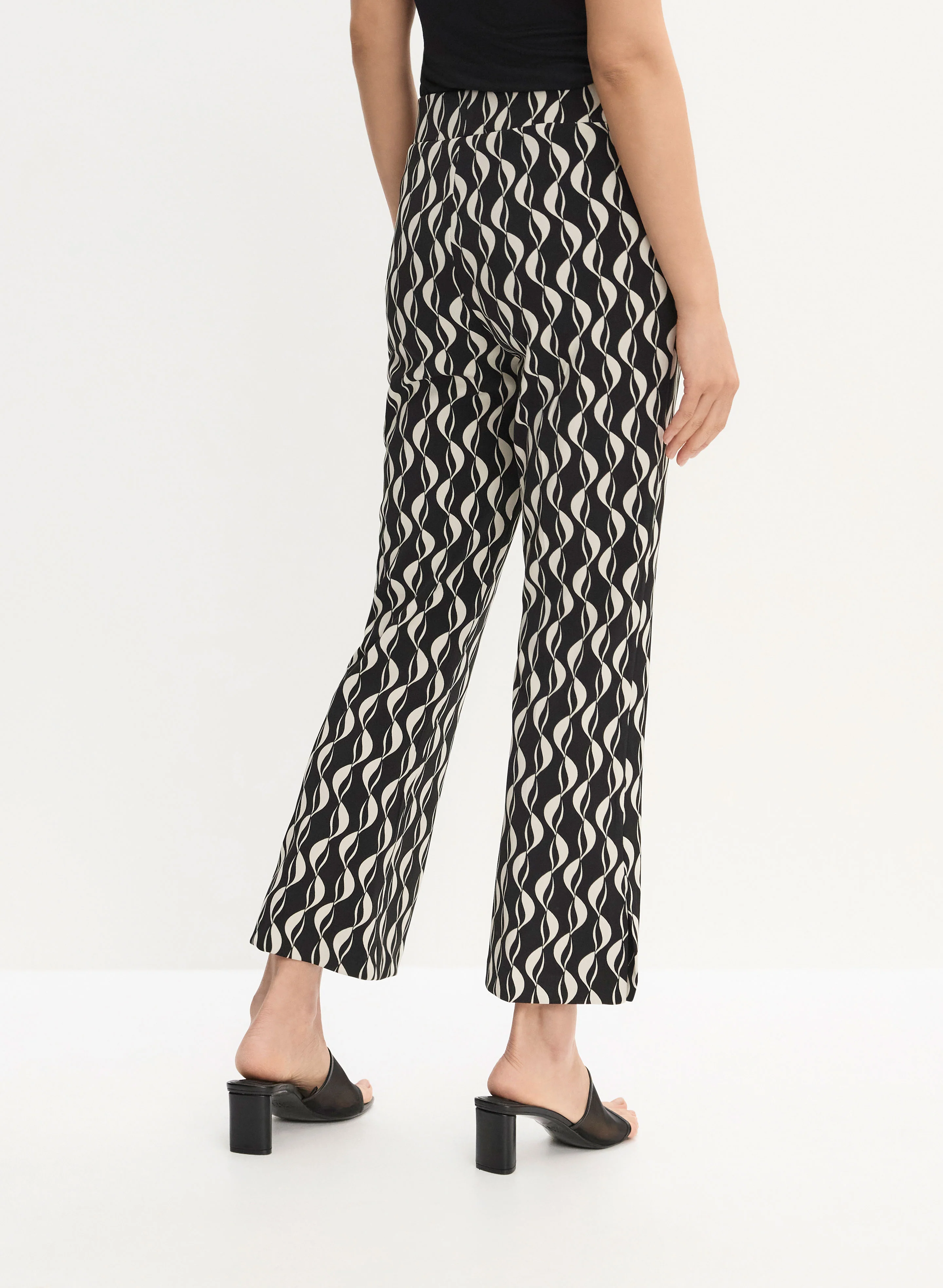 Joseph Ribkoff - Geometric Print Flare Leg Pants