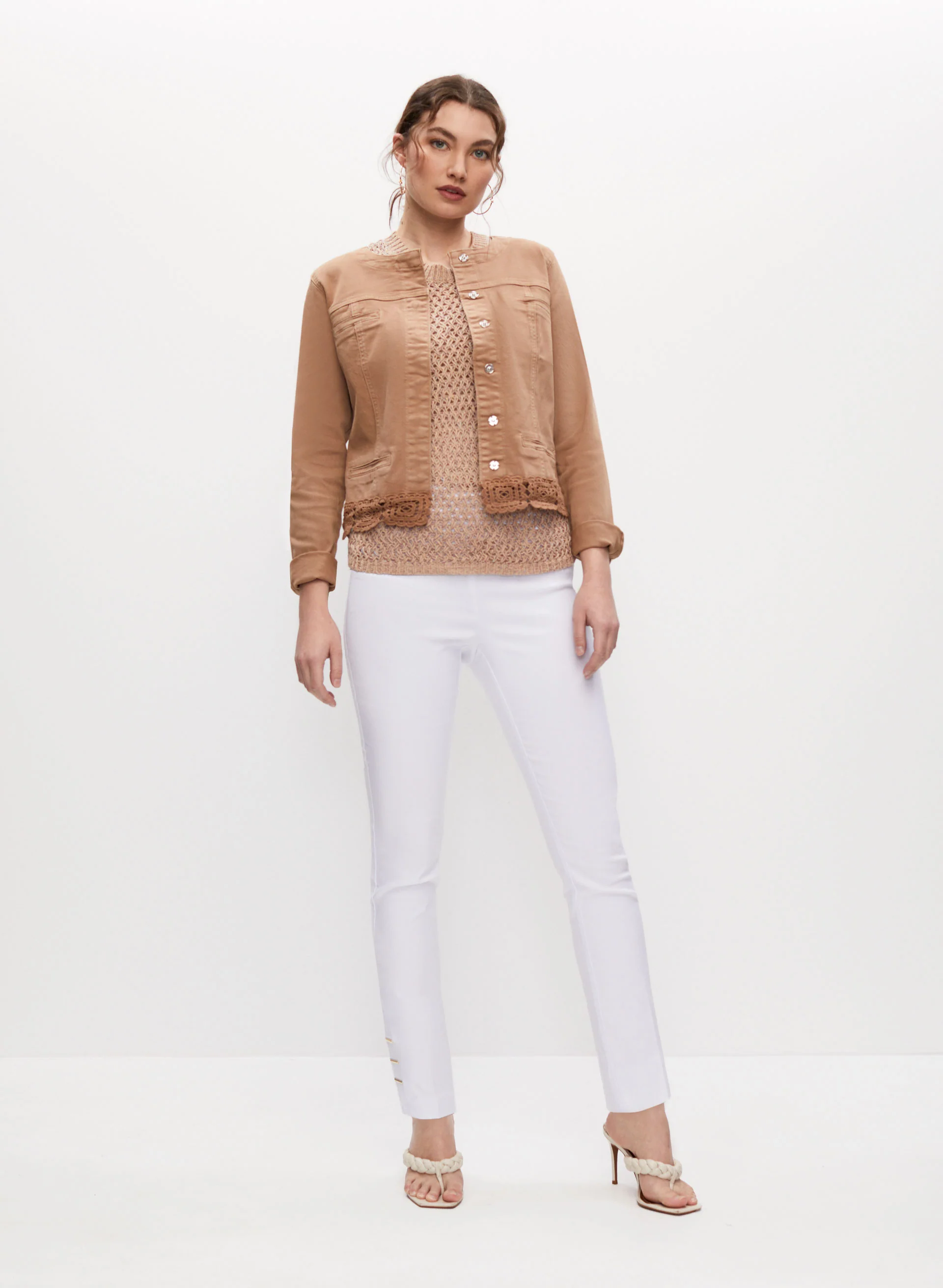Slit Detail Pull-On Pants
