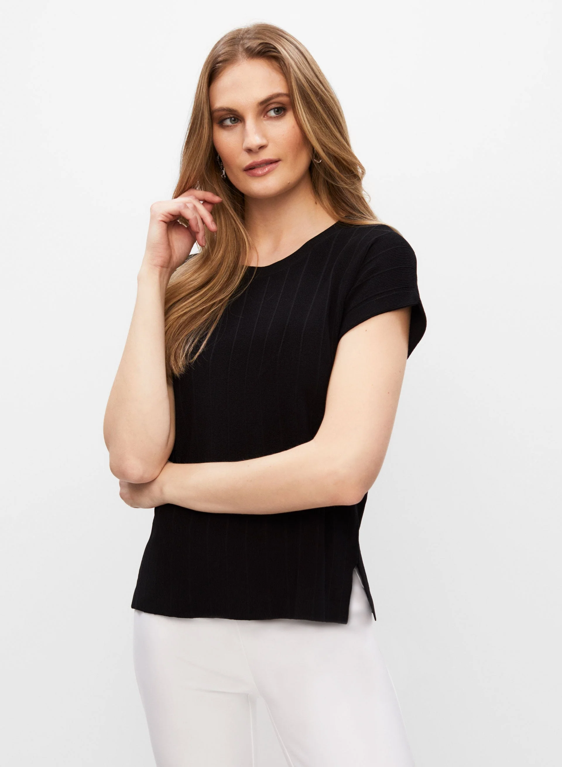 Joseph Ribkoff - Short Sleeve Sweater