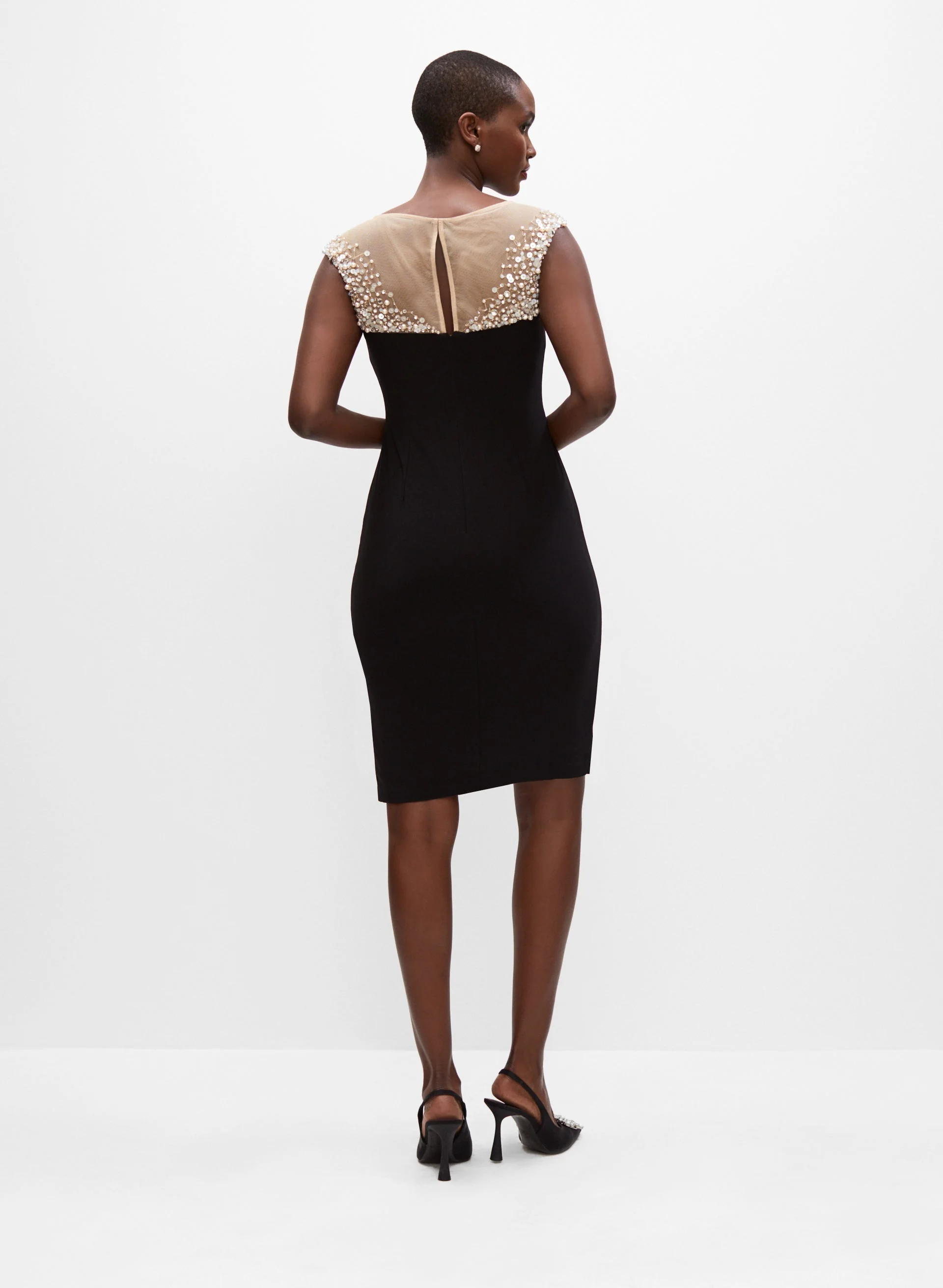 Adrianna Papell - Pearl Detail Dress