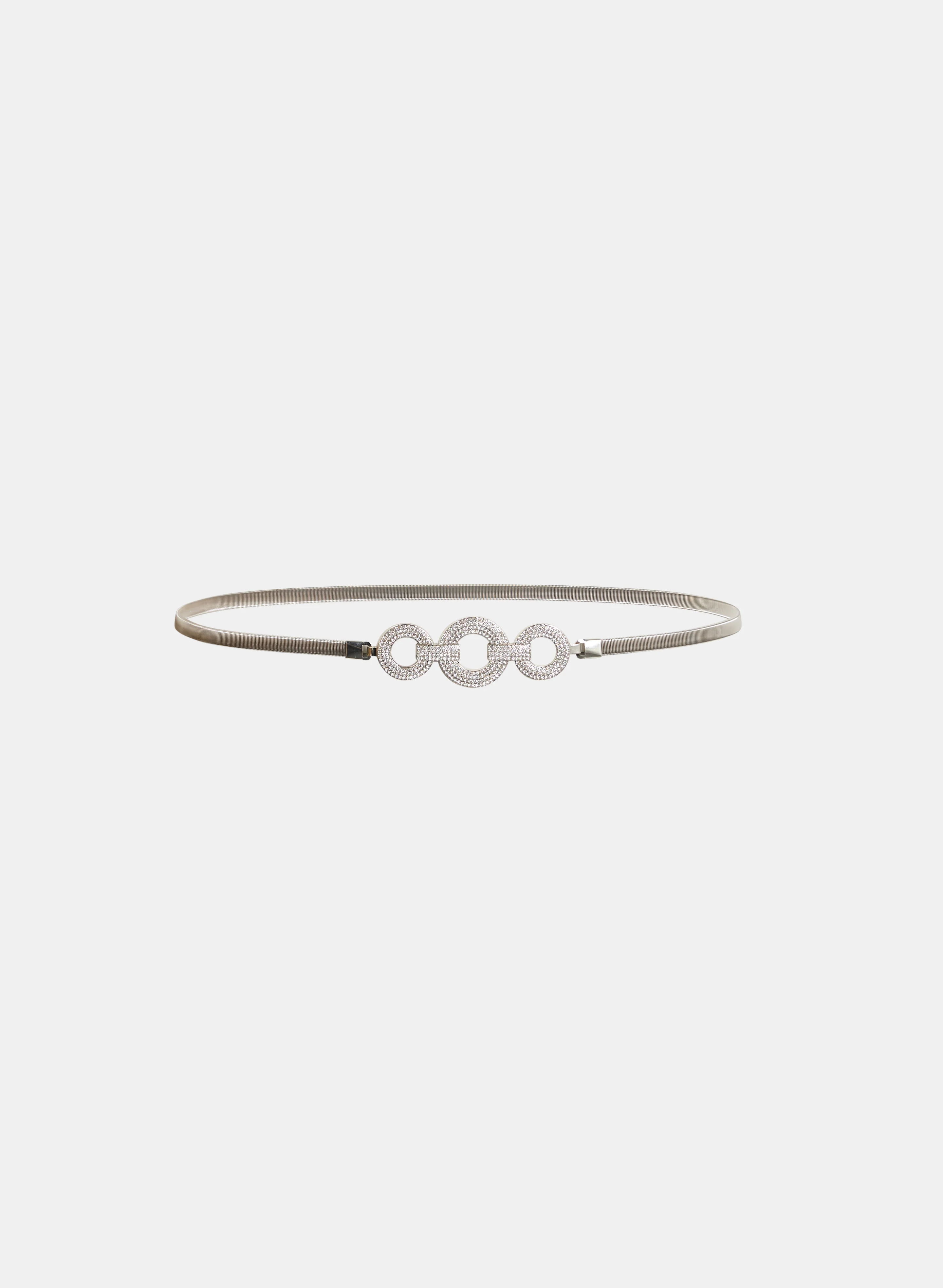 Triple Crytstal Circle Thin Belt