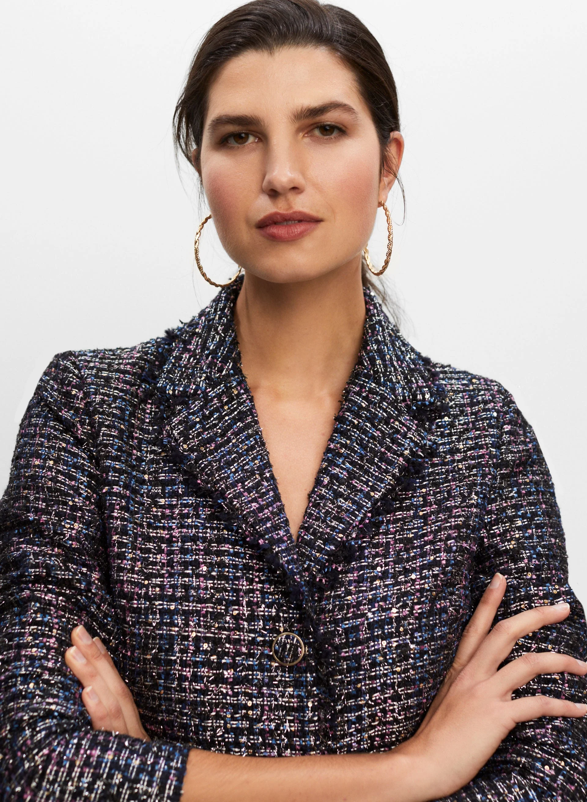 Wool Blend Bouclé Blazer