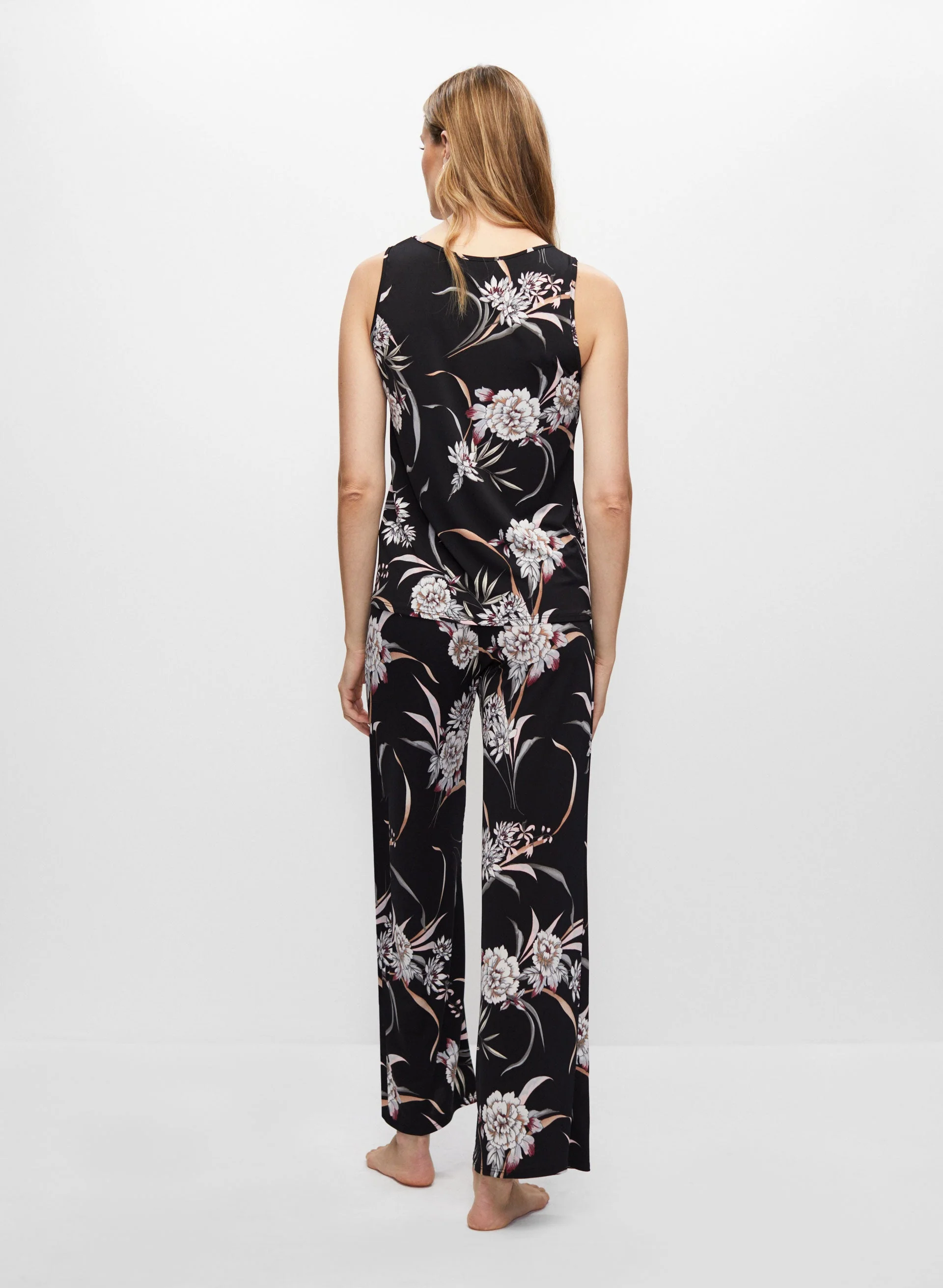 Floral Motif Pyjama Set