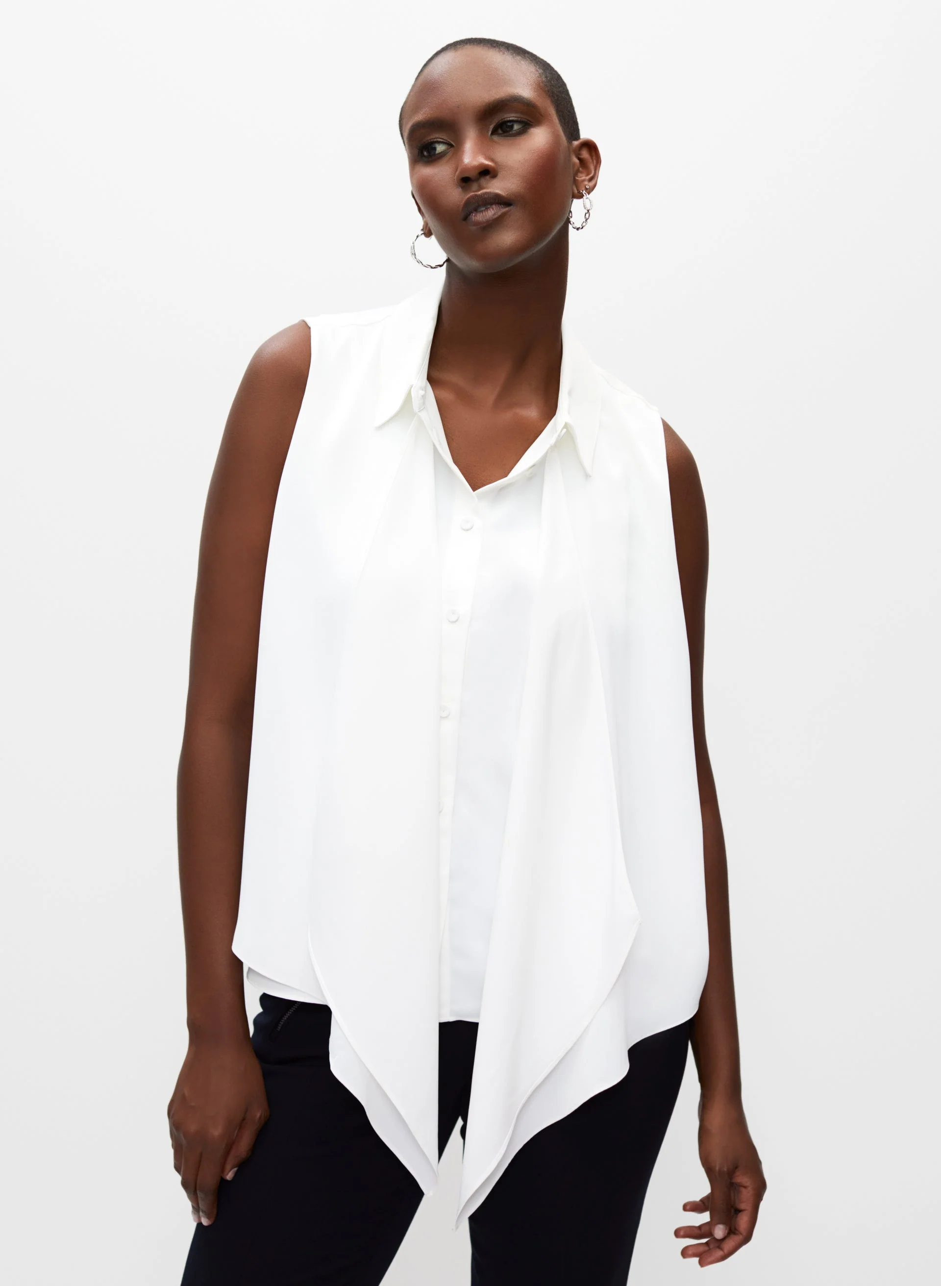 Sleeveless Double Layer Blouse
