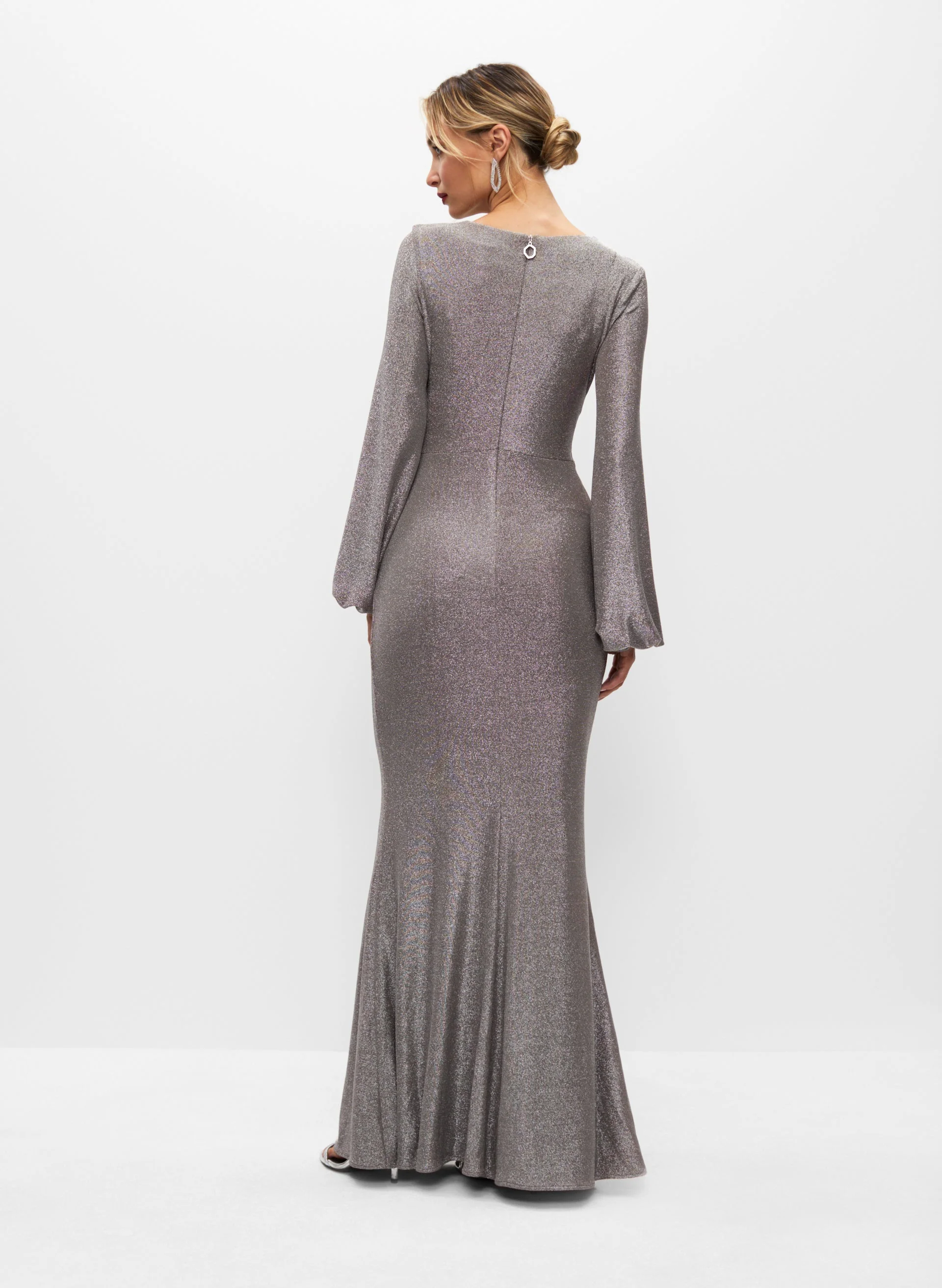 Joseph Ribkoff - V-Neck Shimmer Dress