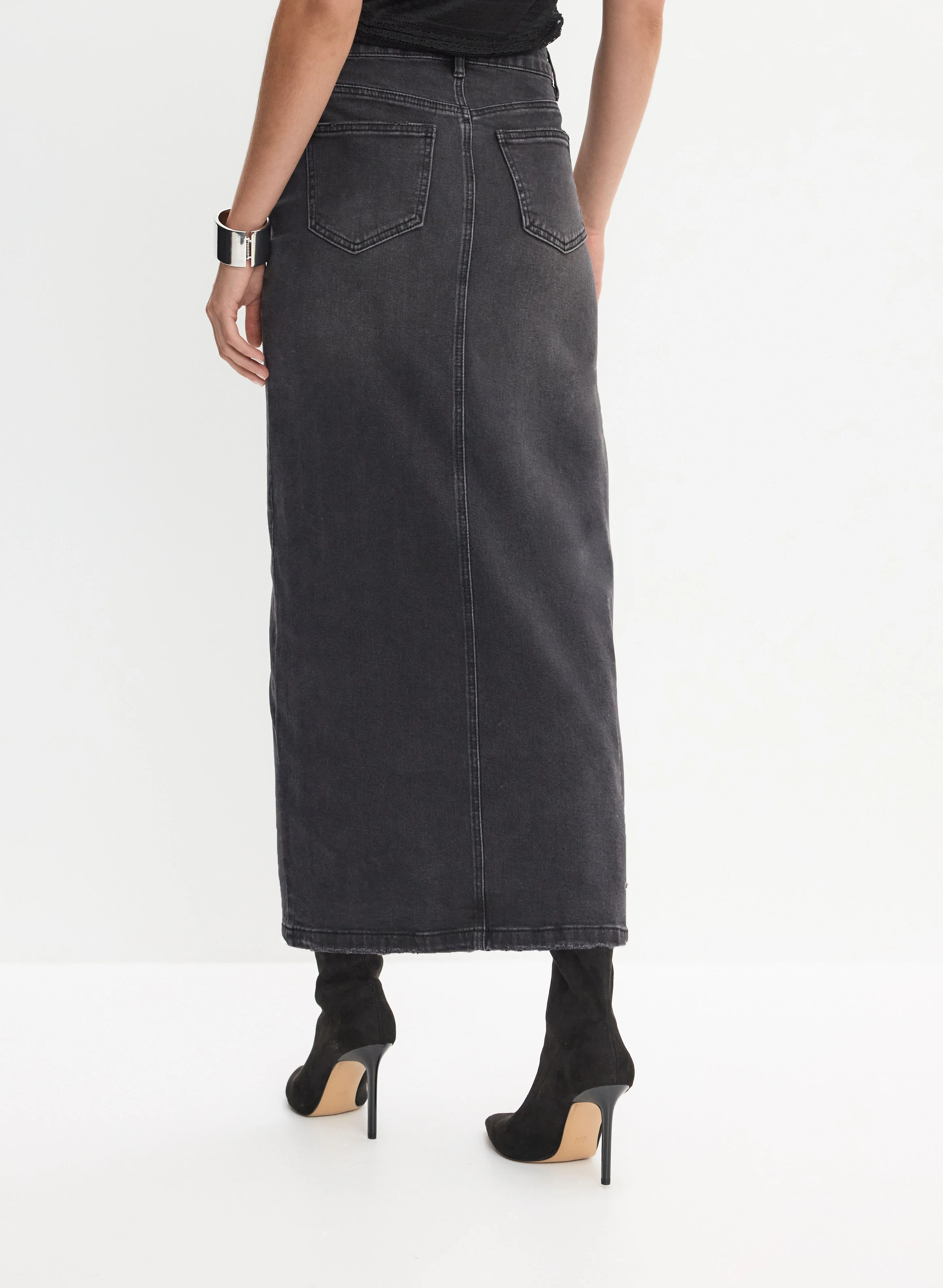 Denim Maxi Skirt