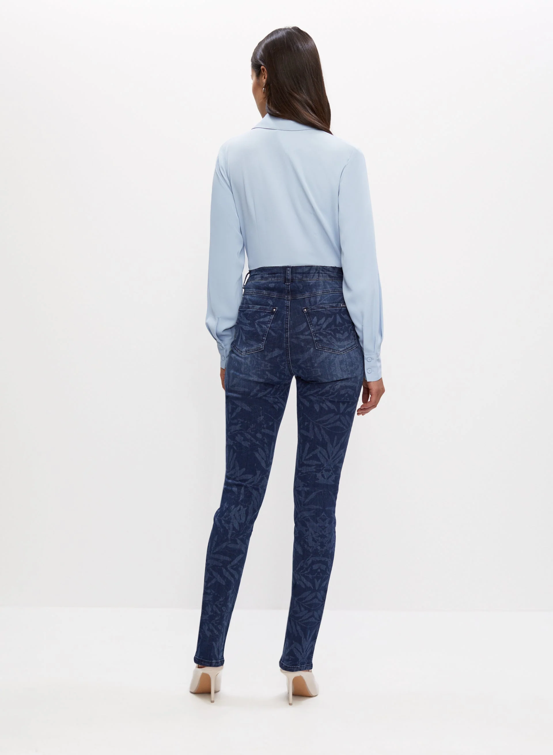 Leaf Print Jeans