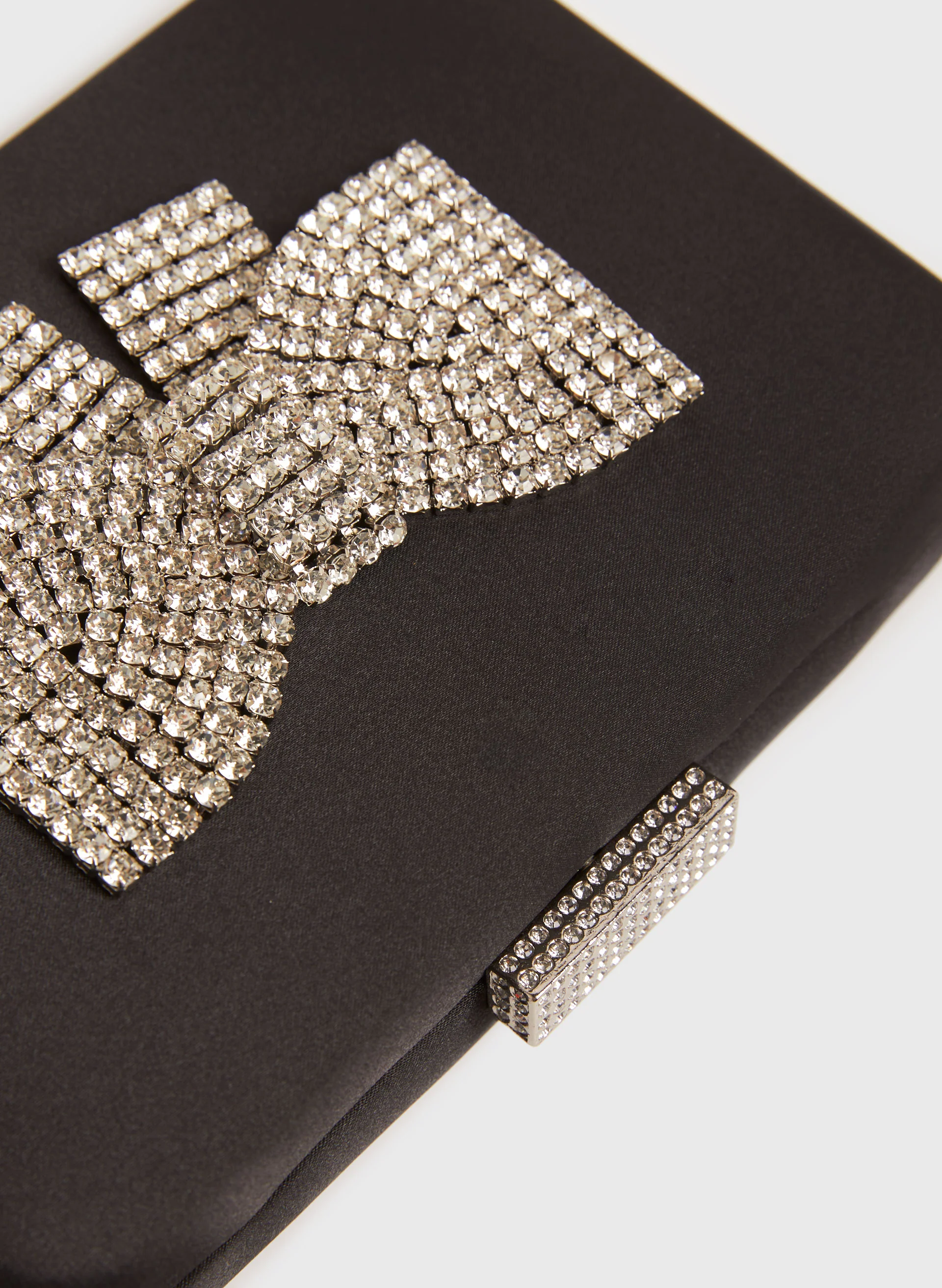 Crystal Bow Detail Clutch