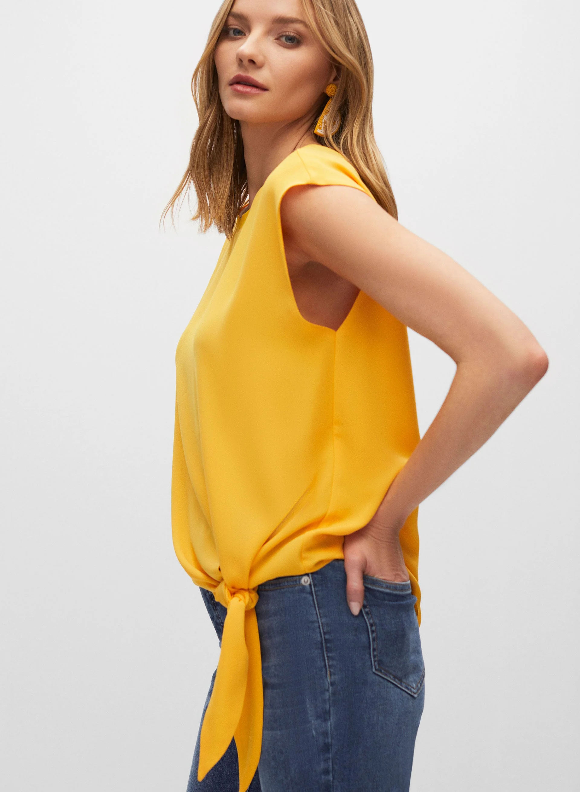 Essential Tie Detail Blouse