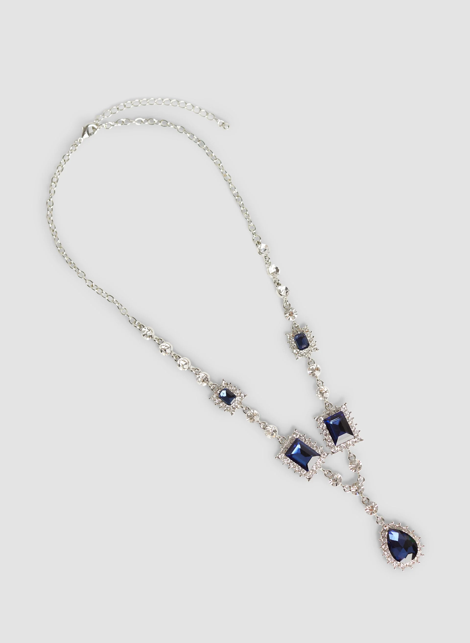 Teardrop Pendant Stone Necklace