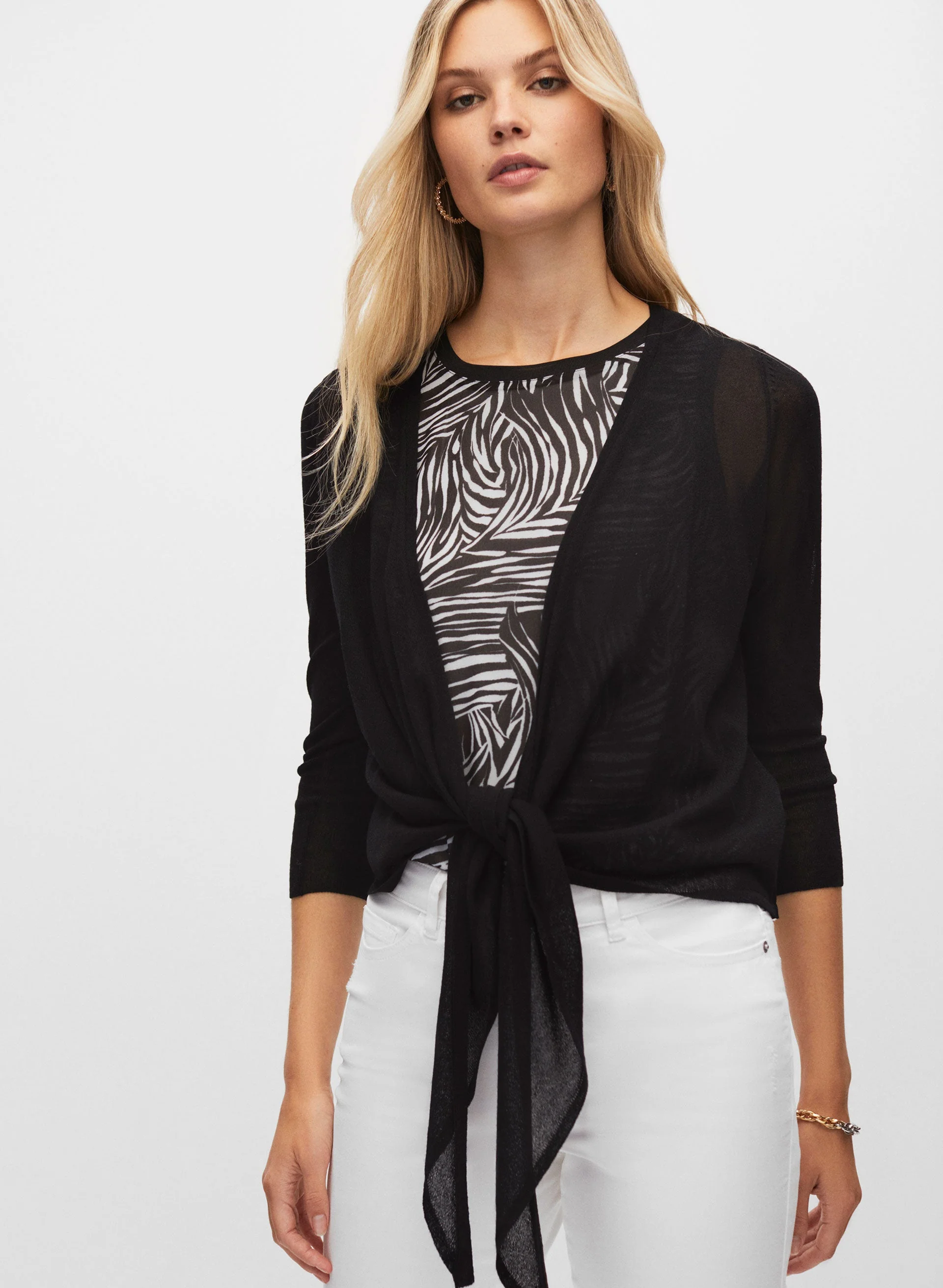 Tie Front Cardigan