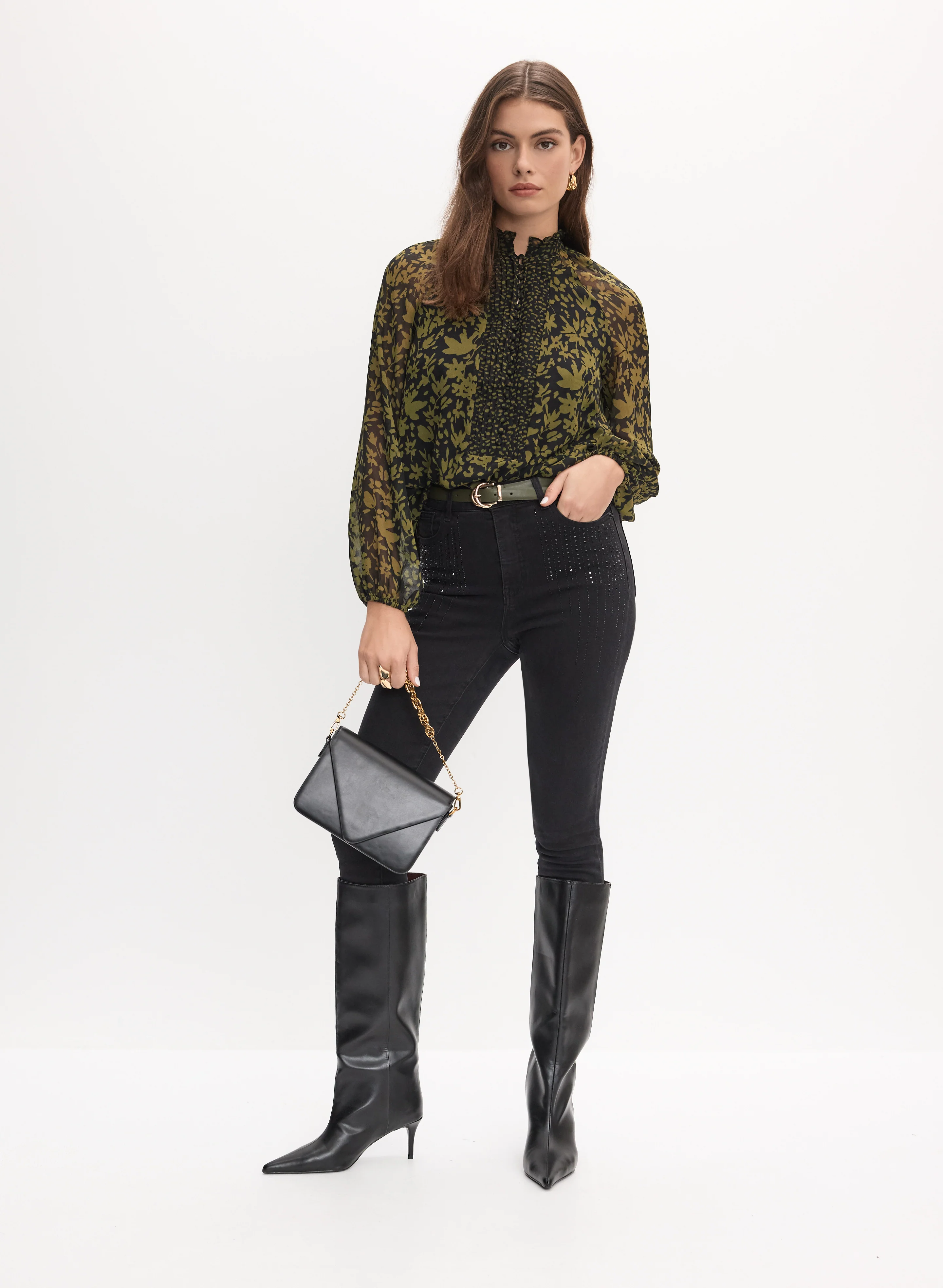 Leaf Print Blouse