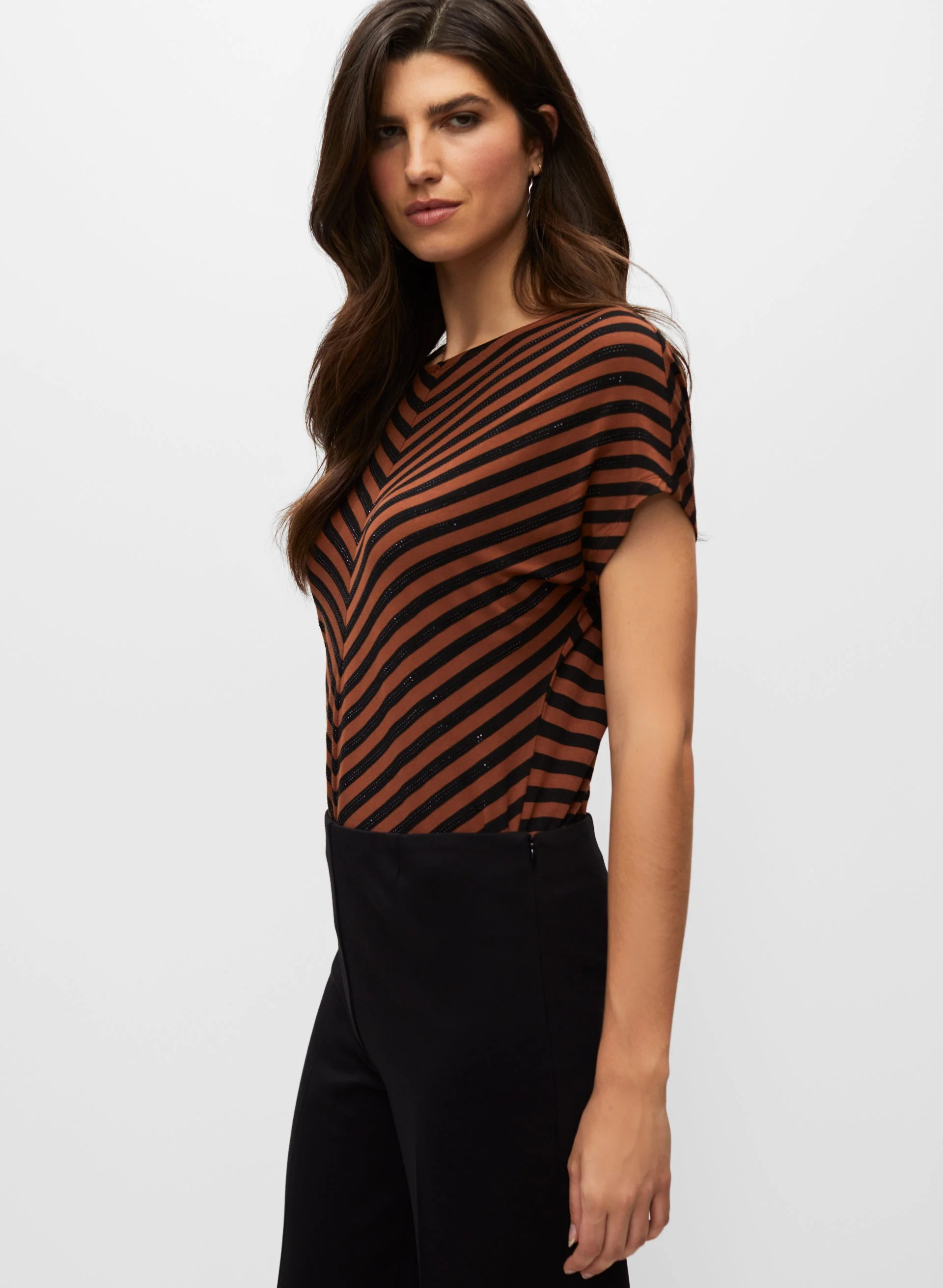 Flat Front Wide Leg Pants