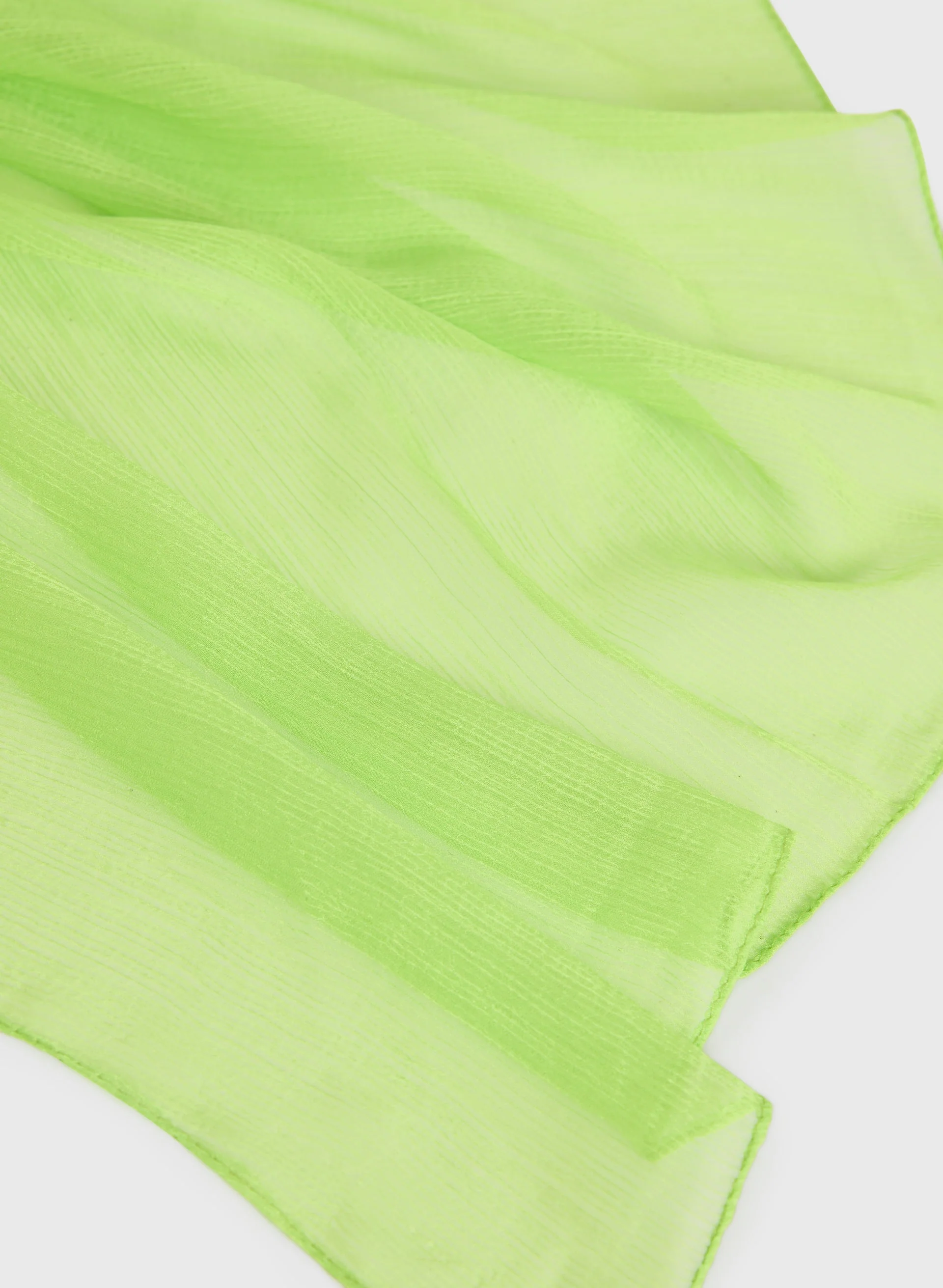 Rectangular Textured Crepe Scarf