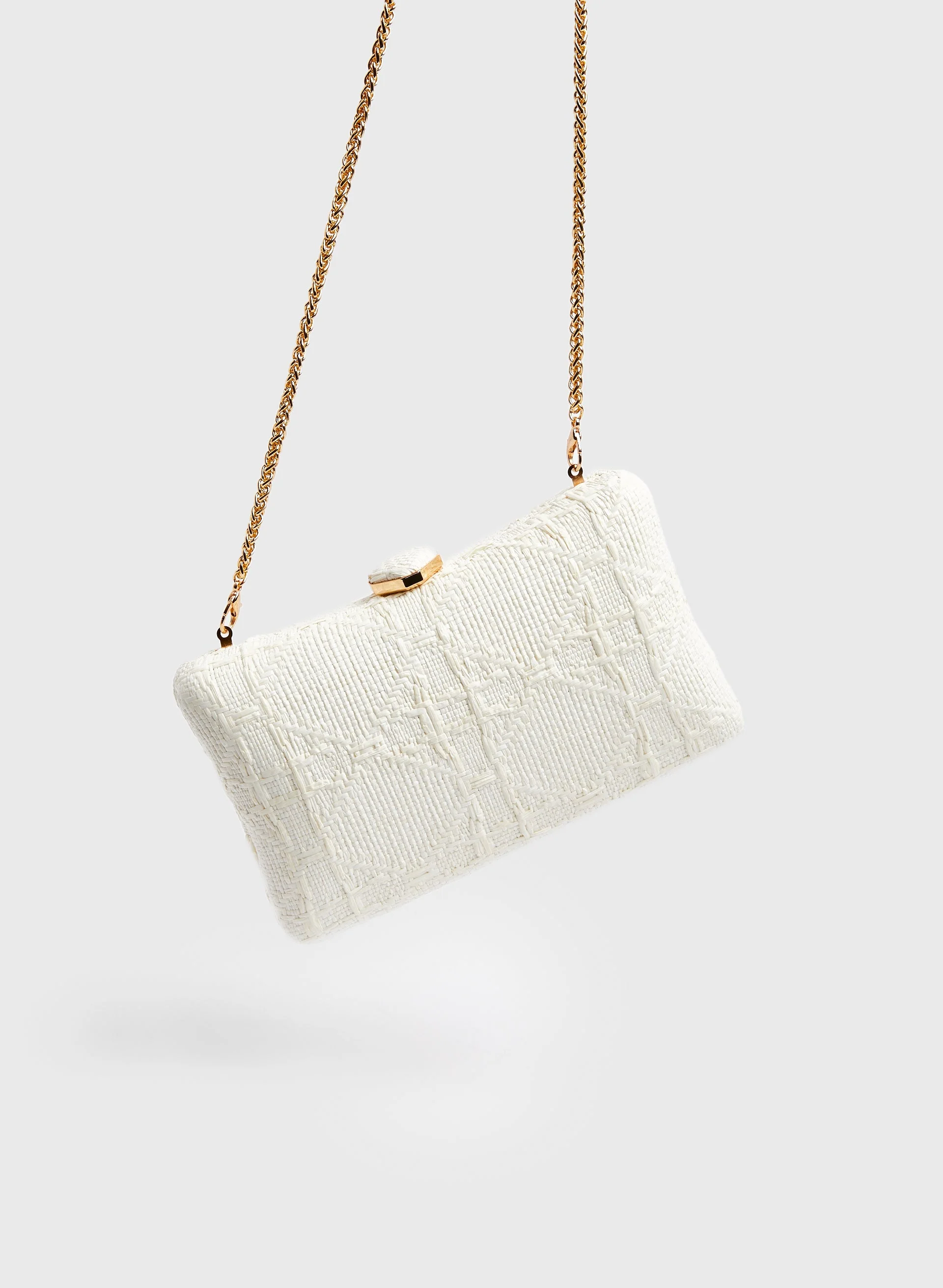 Textured Rectangle Clutch