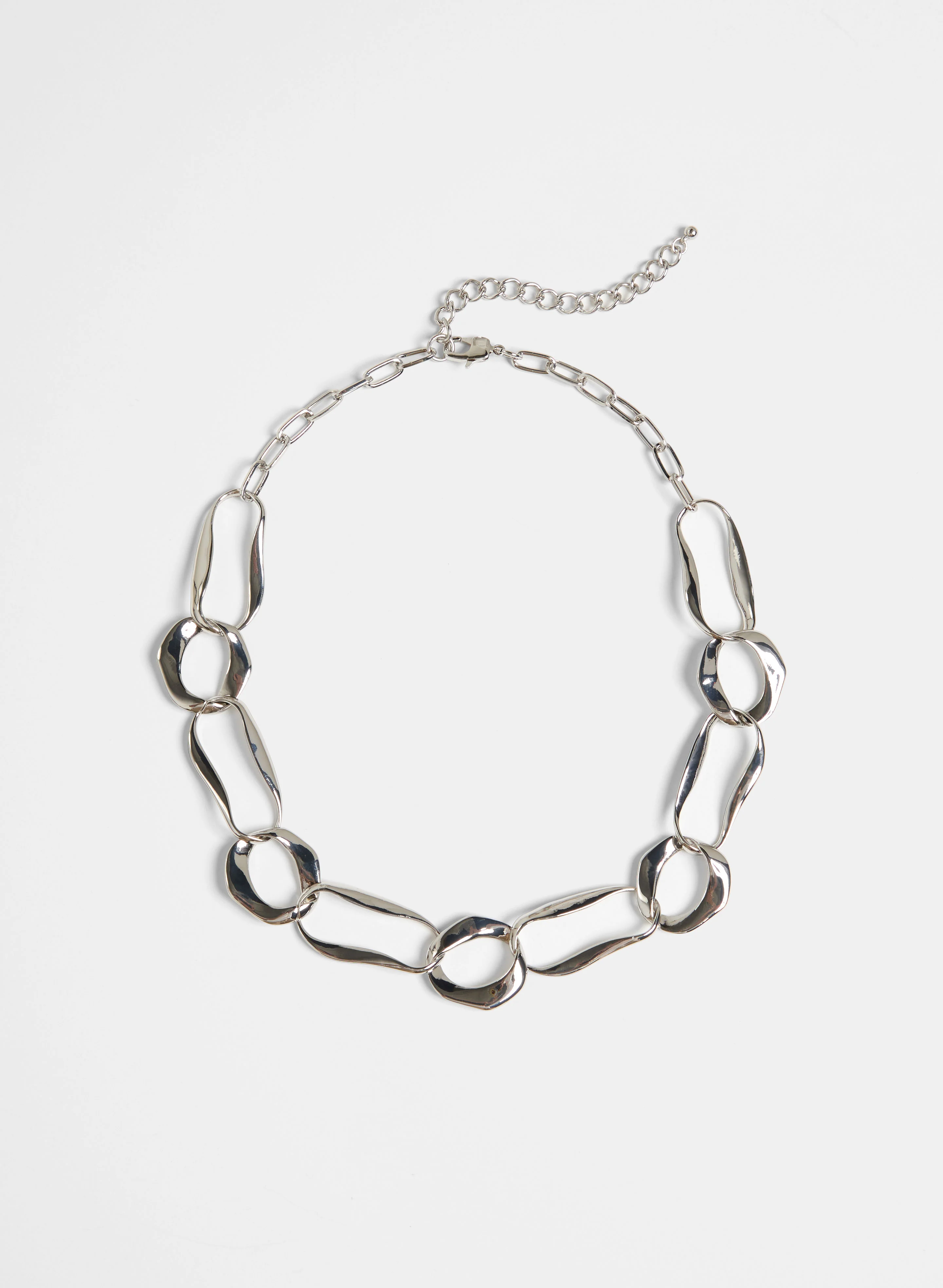 Mixed Link Short Chain Necklace