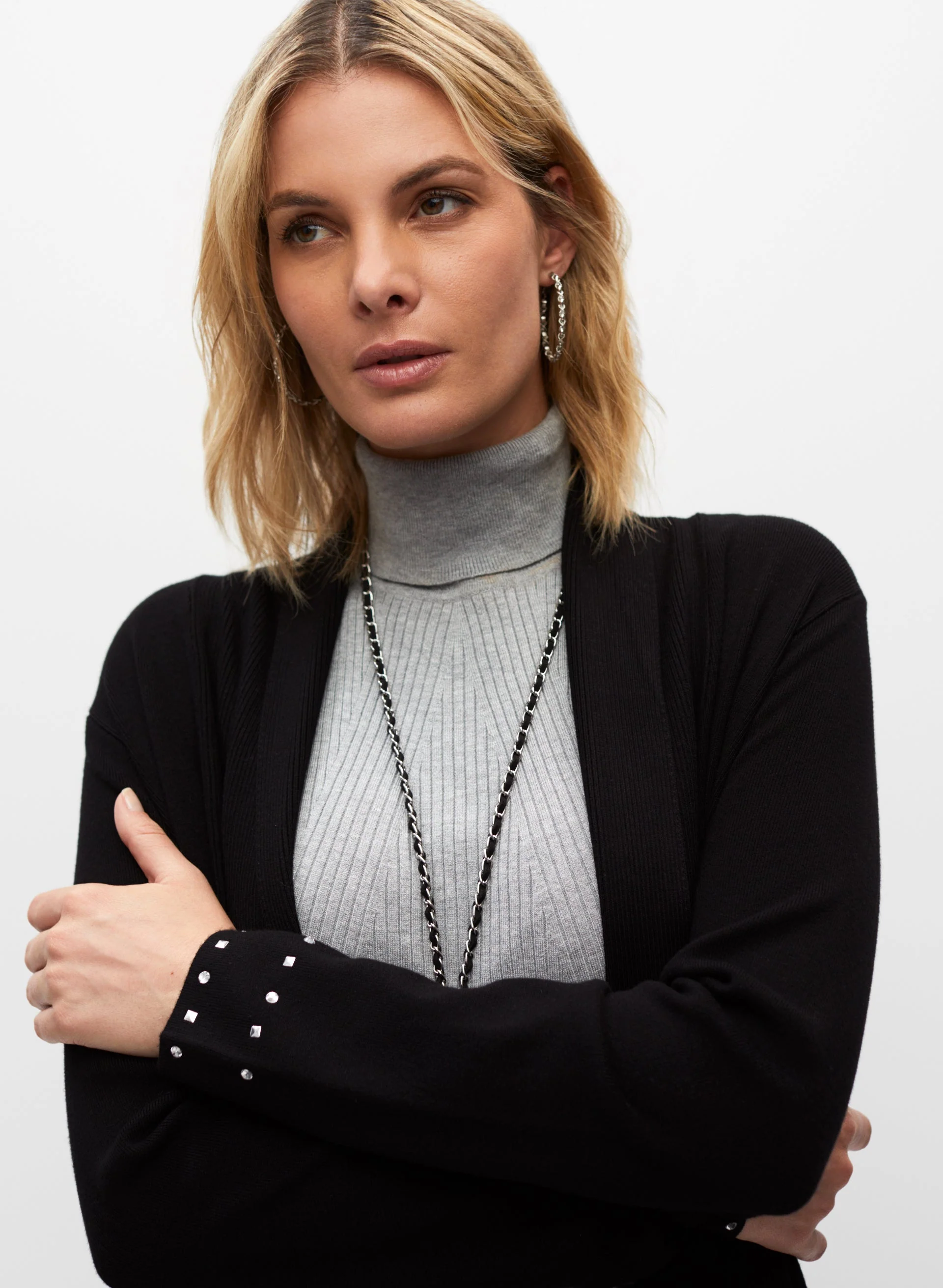Rhinestone Detail Cardigan
