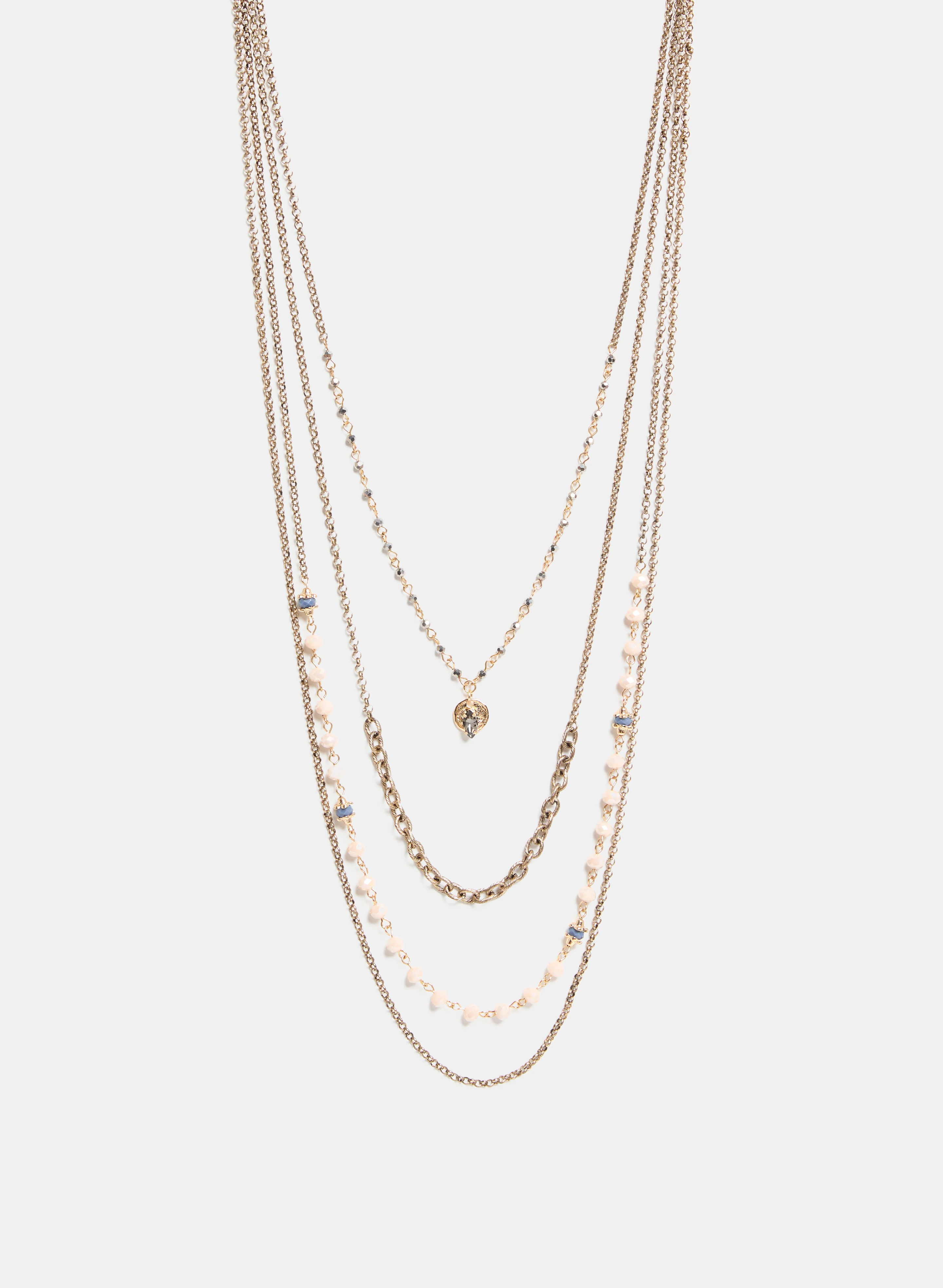 Tiered Bead Insert Necklace