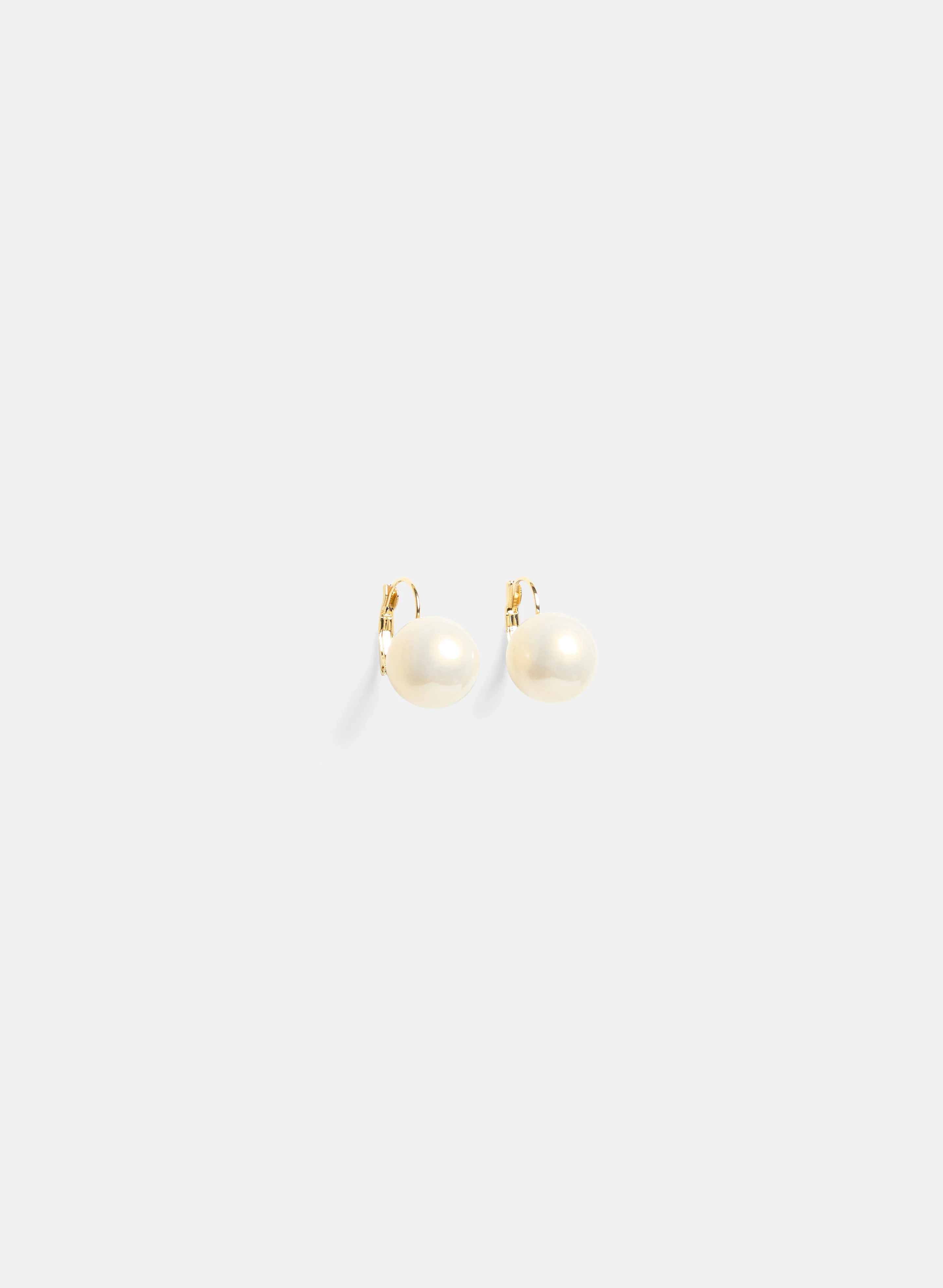 Faux Pearl Dangle Earrings