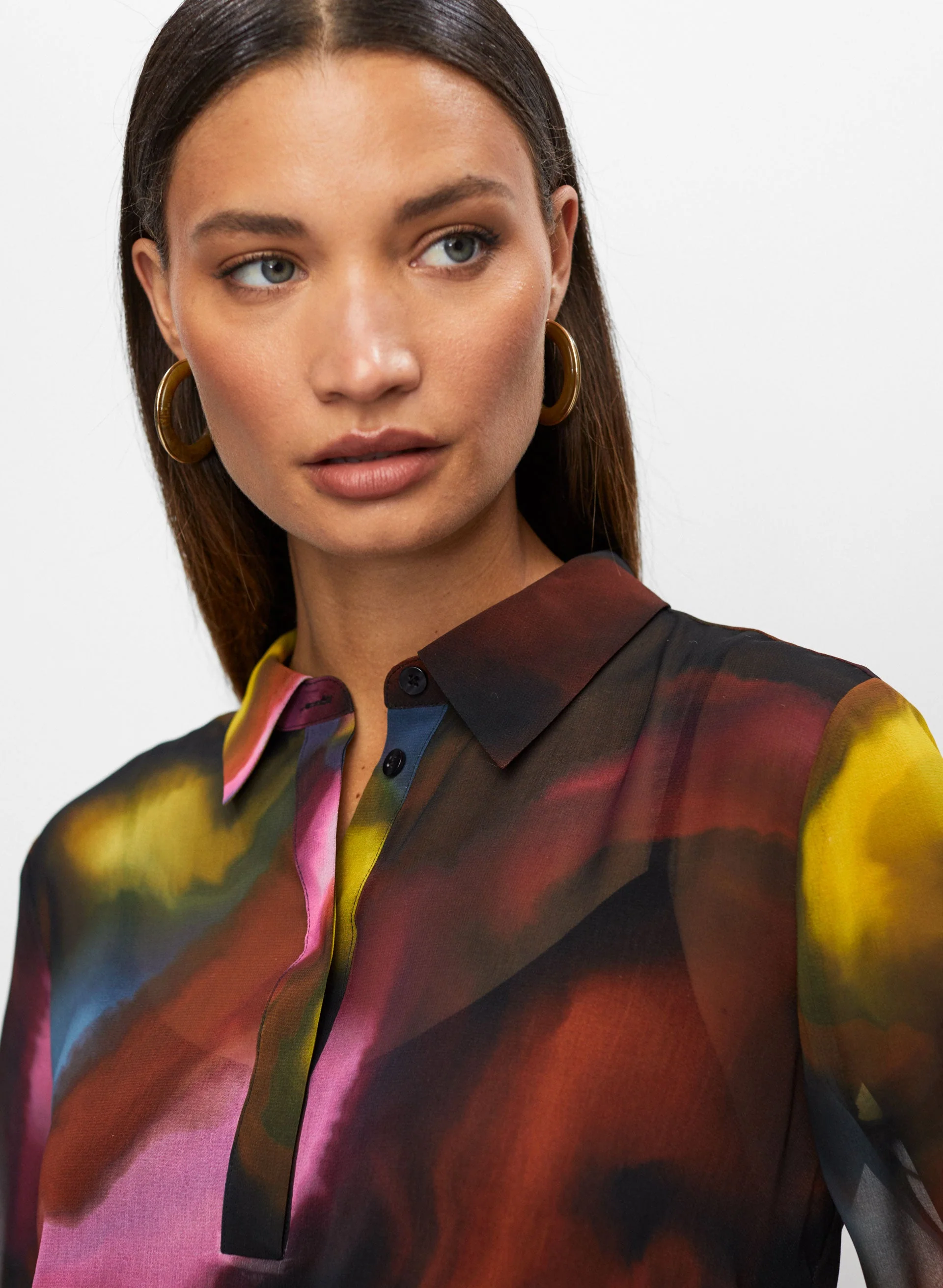 Abstract Motif Blouse