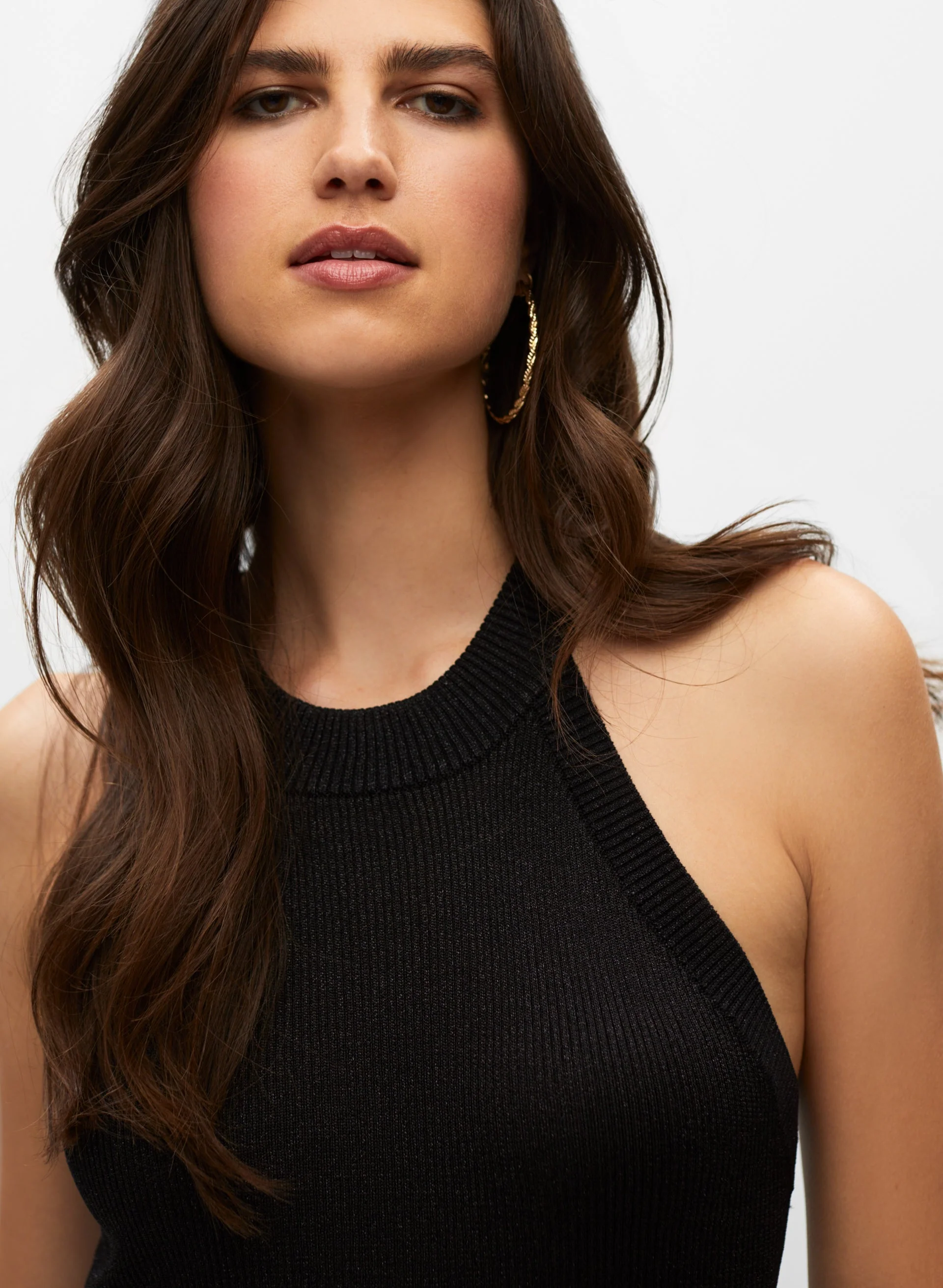 Halter Neck Knit Top
