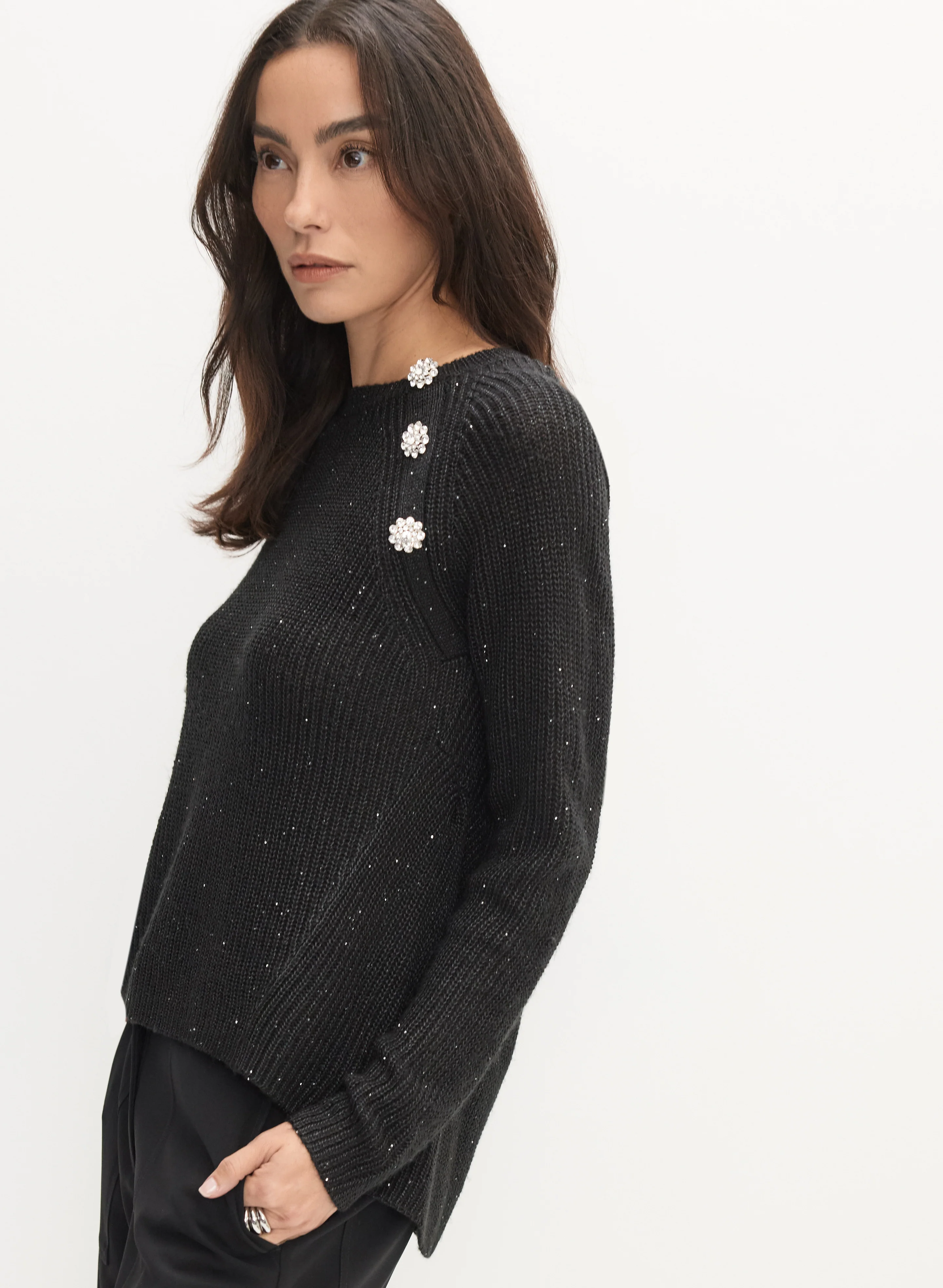 Button Detail Sweater