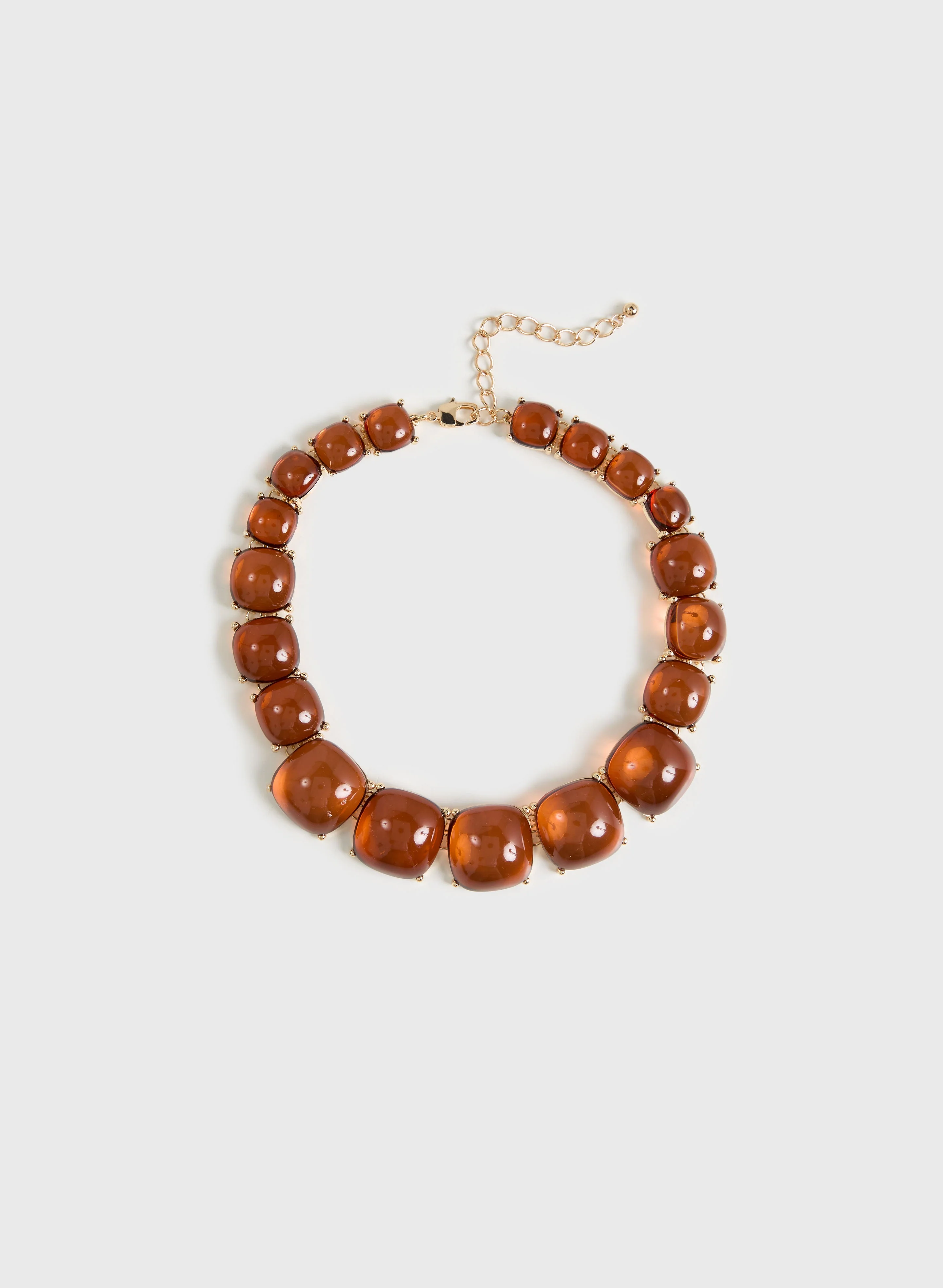 Square Stone Necklace
