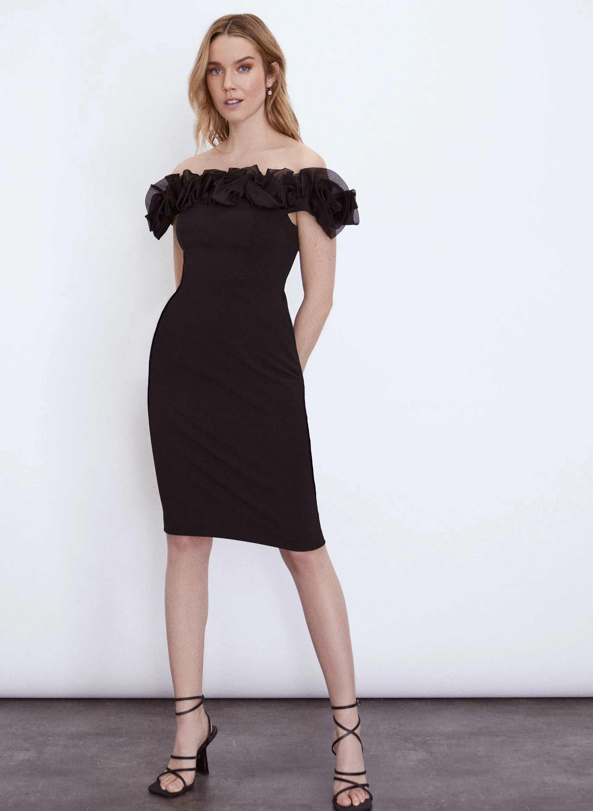 Aidan Mattox - Frill Detail Dress