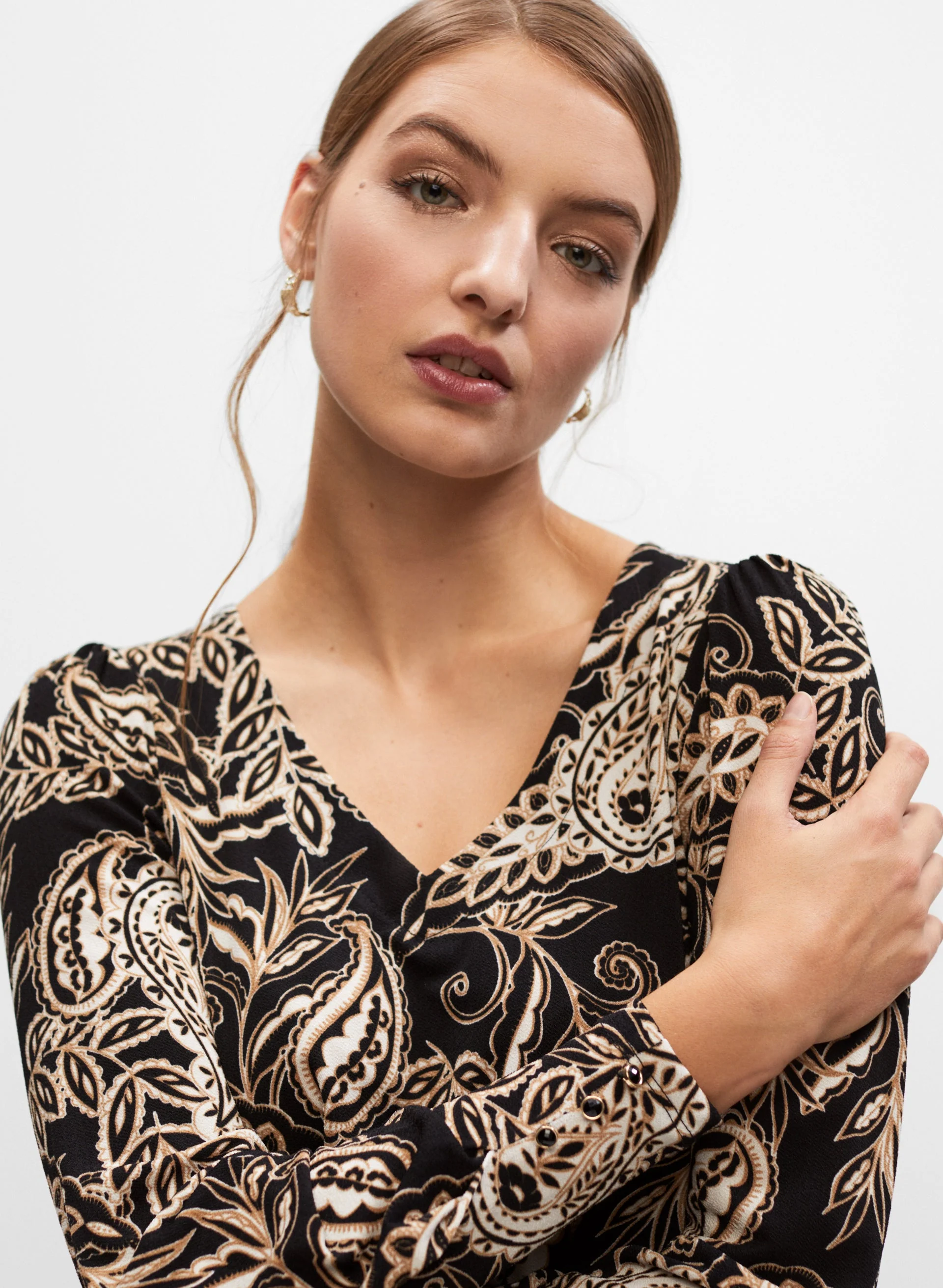 Paisley Print Top