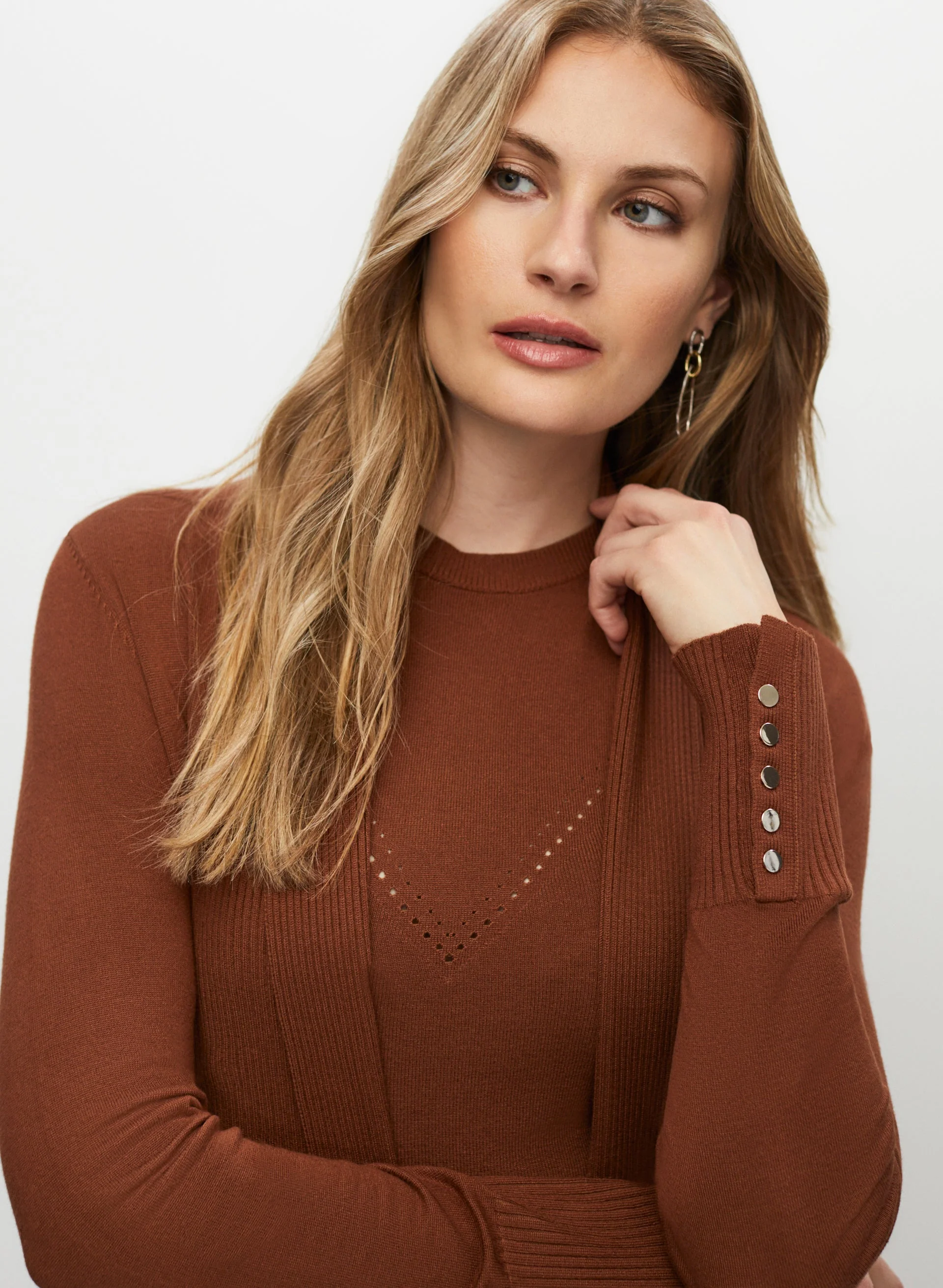 Open Front Knit Cardigan