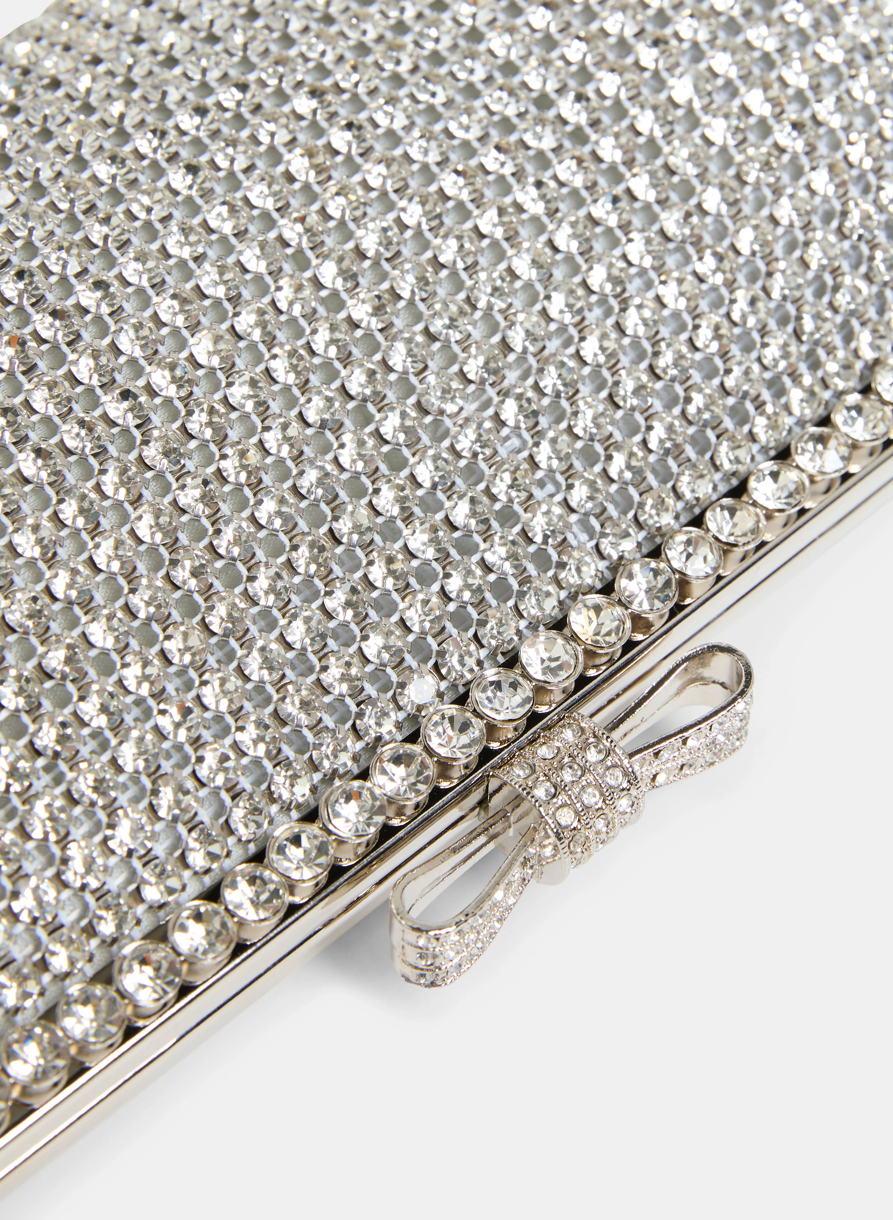 Trapeze-Shaped Crystal Clutch