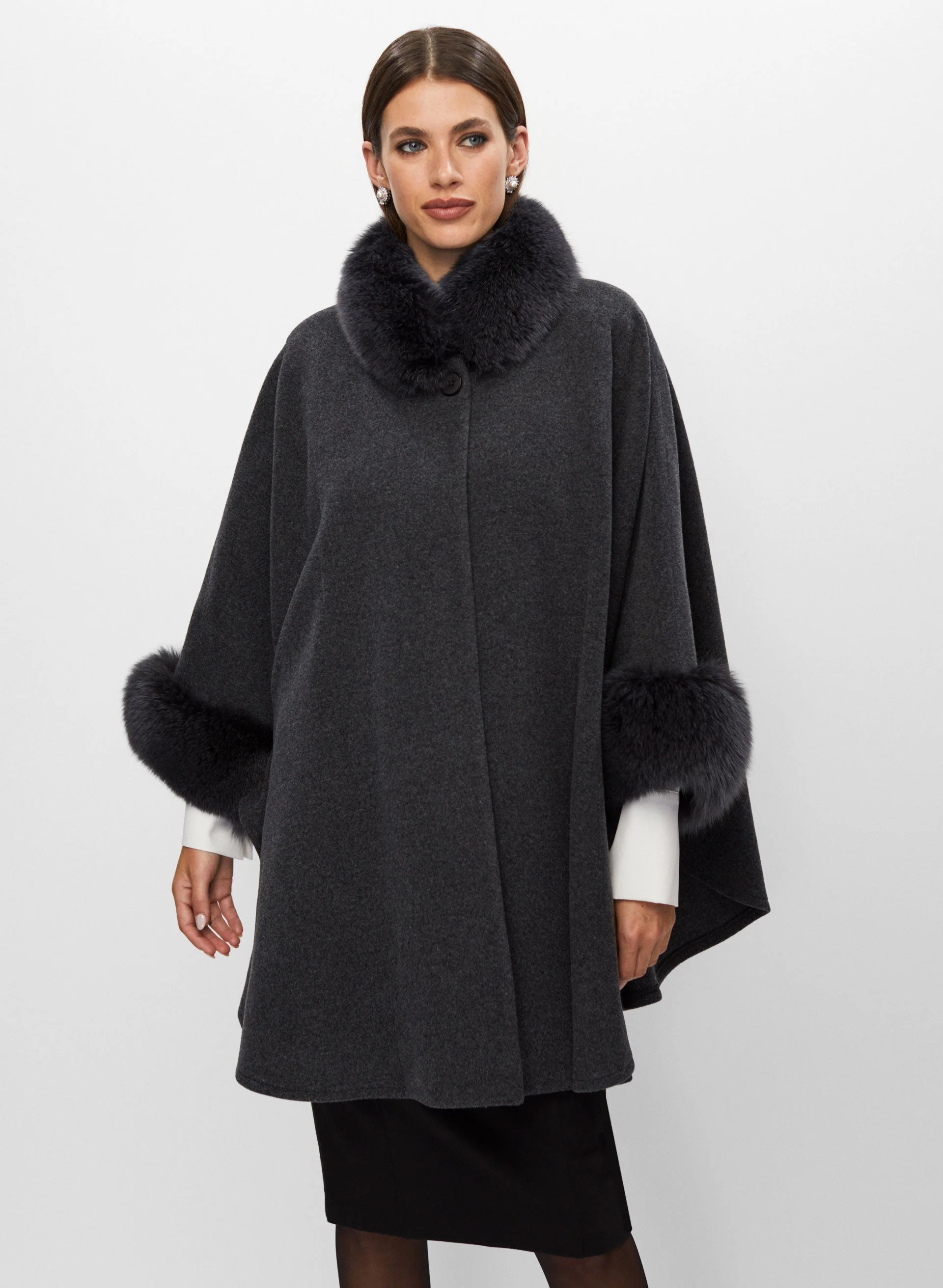 Mallia - Wool & Cashmere Blend Cape
