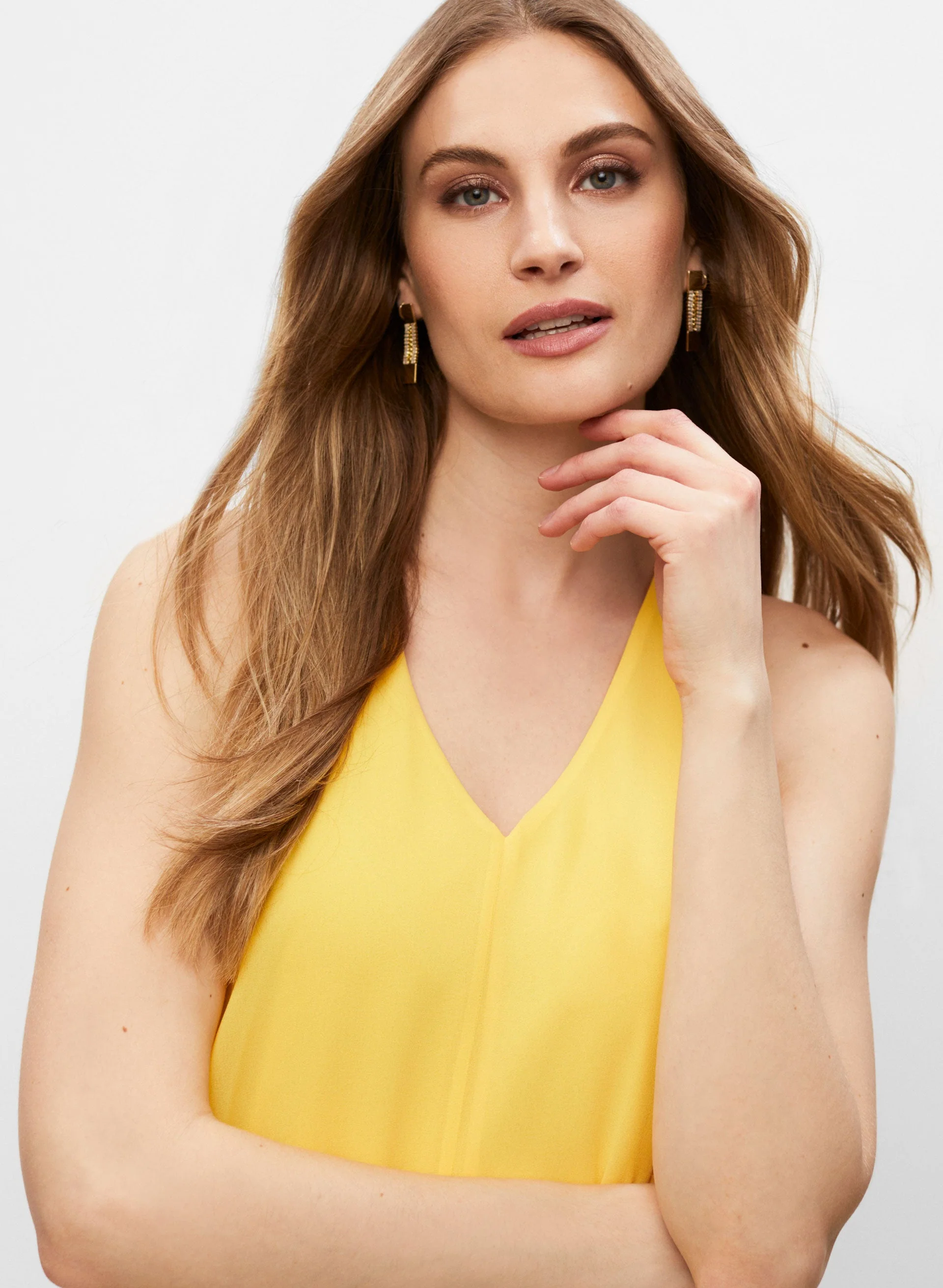 Embellished V-Neck Dress