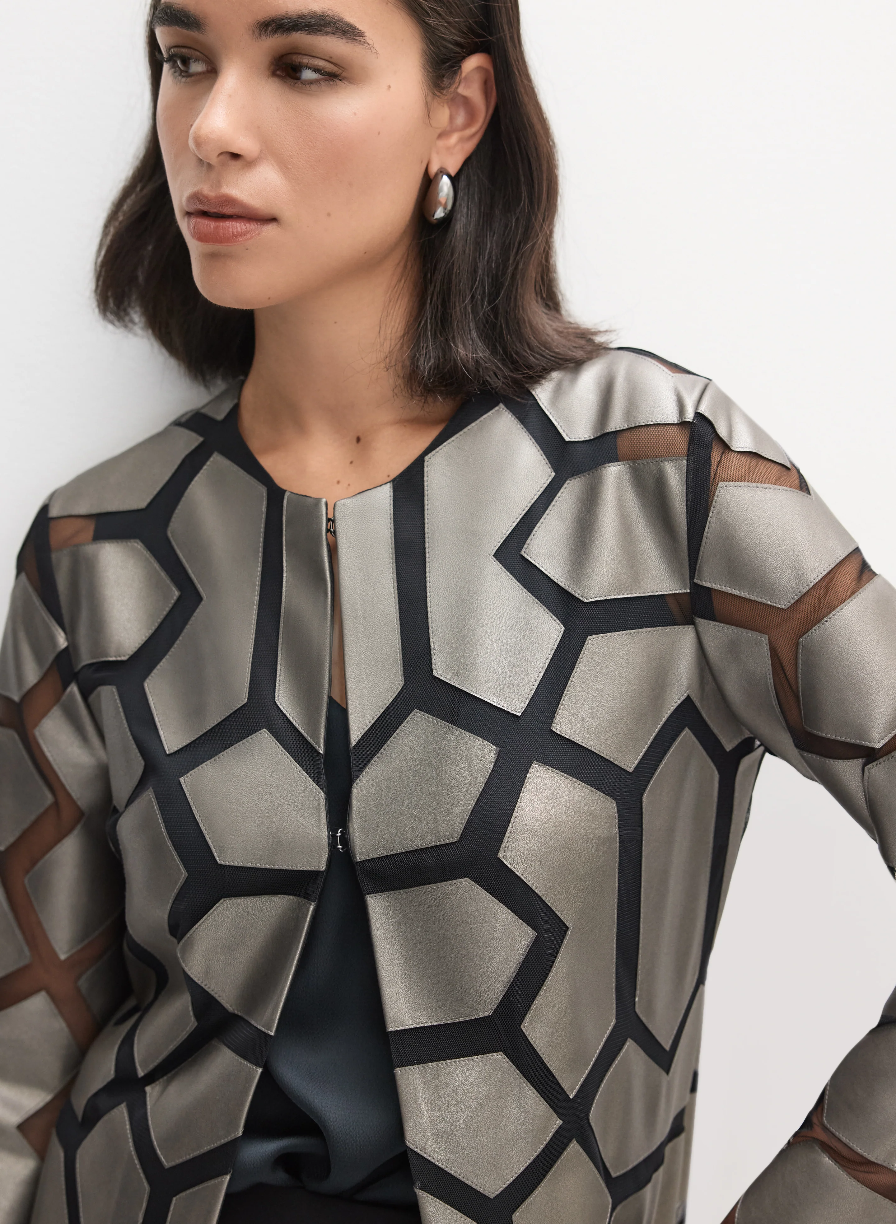 Joseph Ribkoff - Geometric Print Jacket
