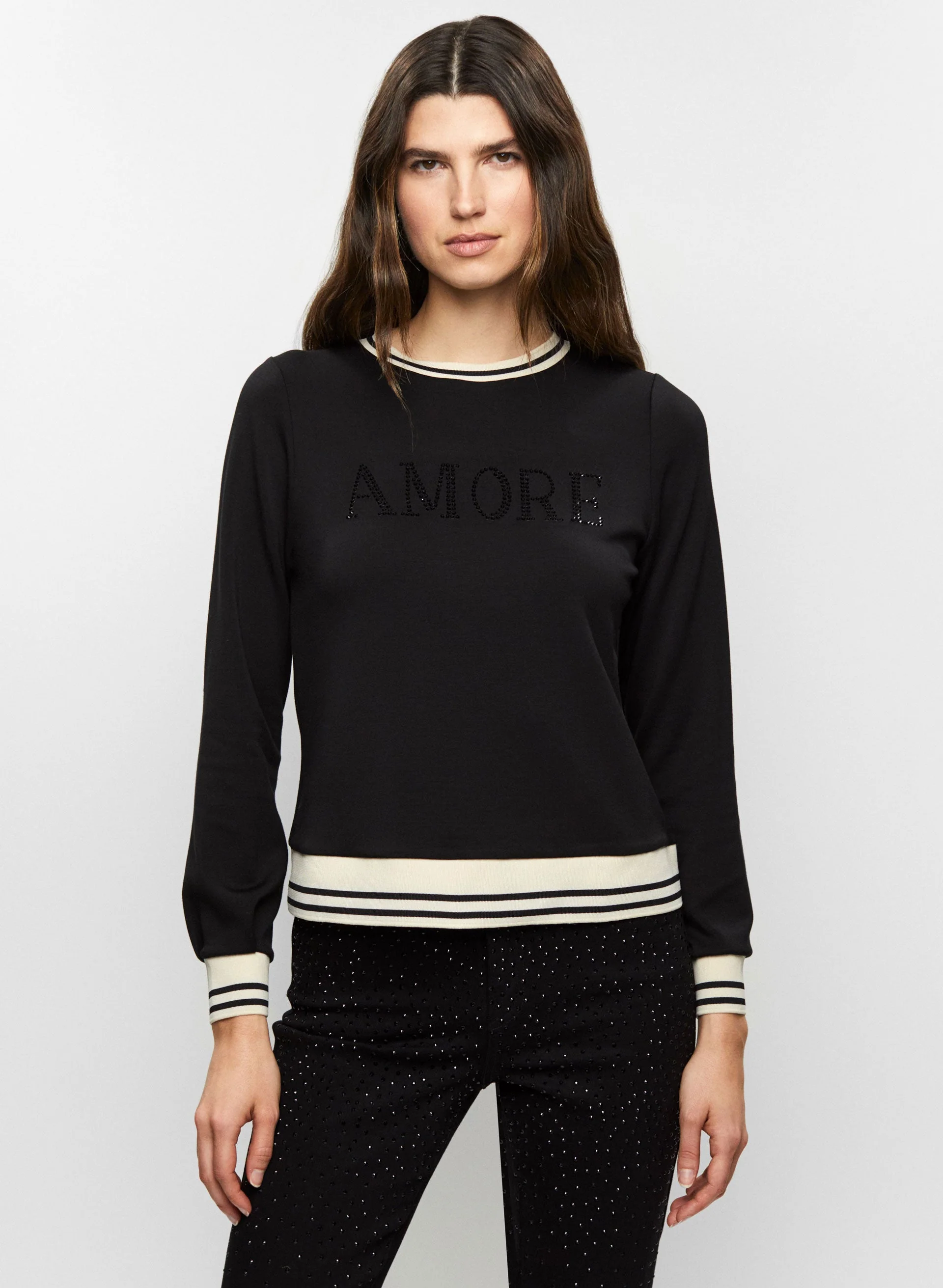 Contrast Trim Top