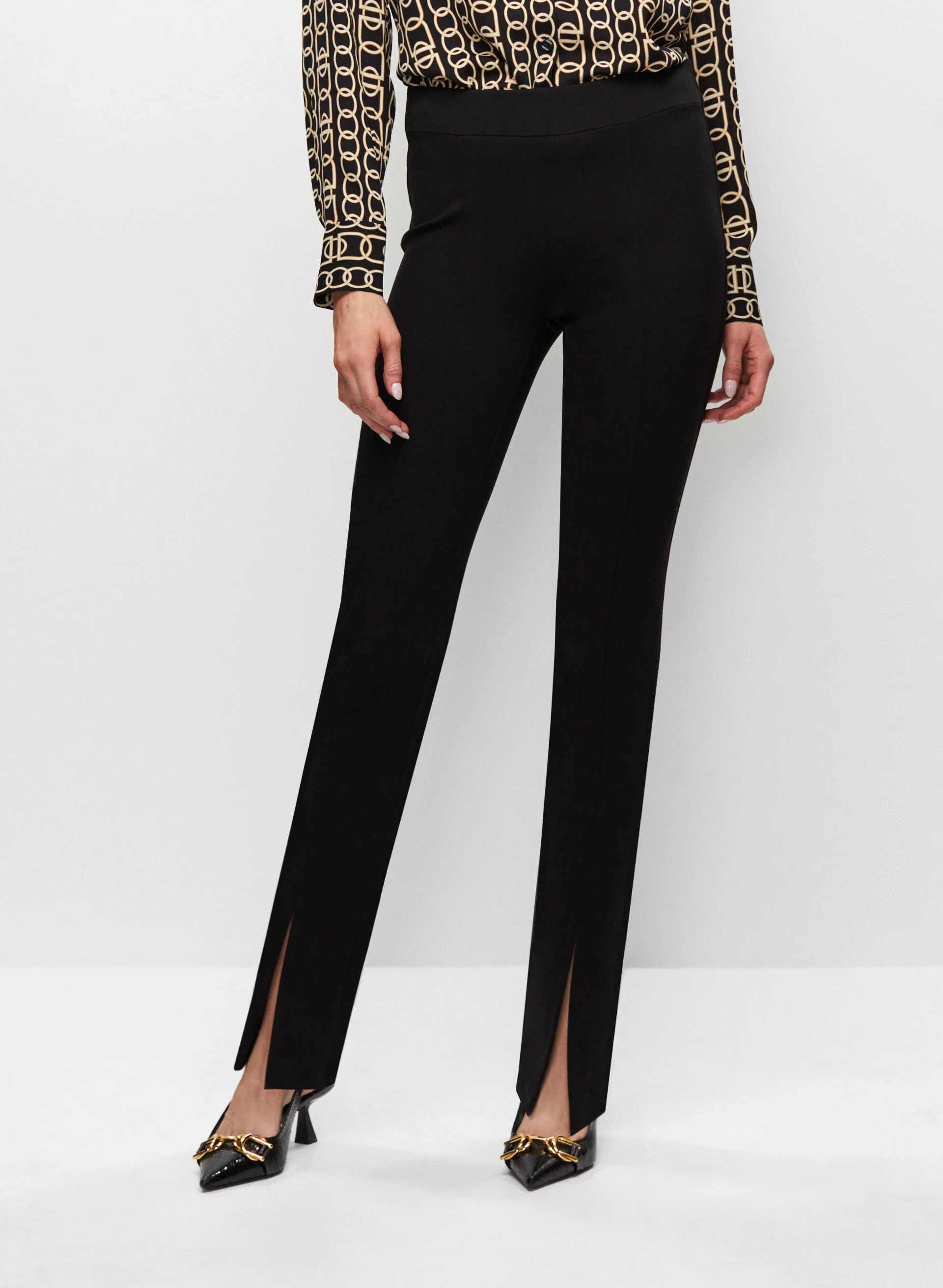 Straight Leg Pull-On Pants
