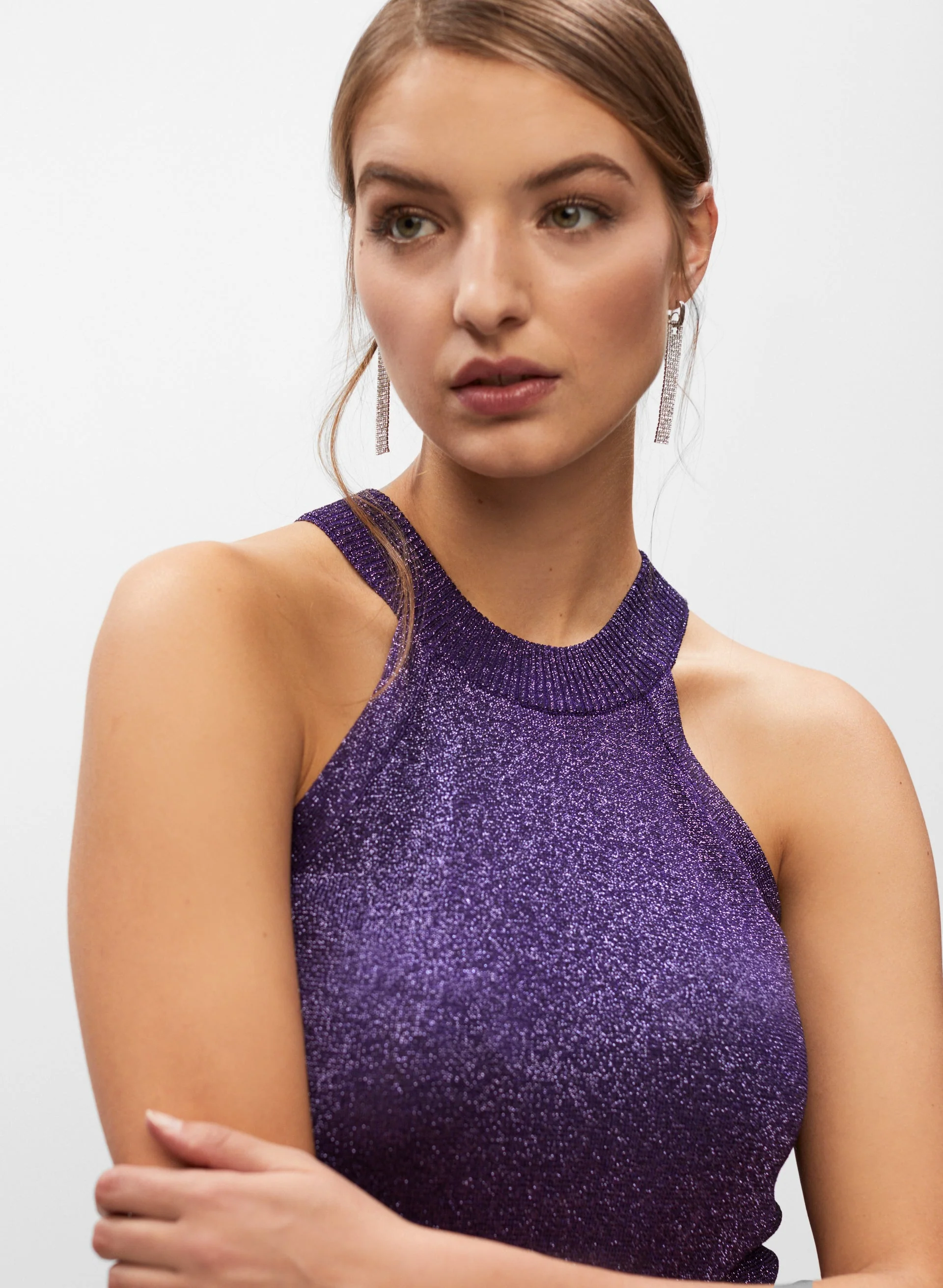 Glitter Halter Top