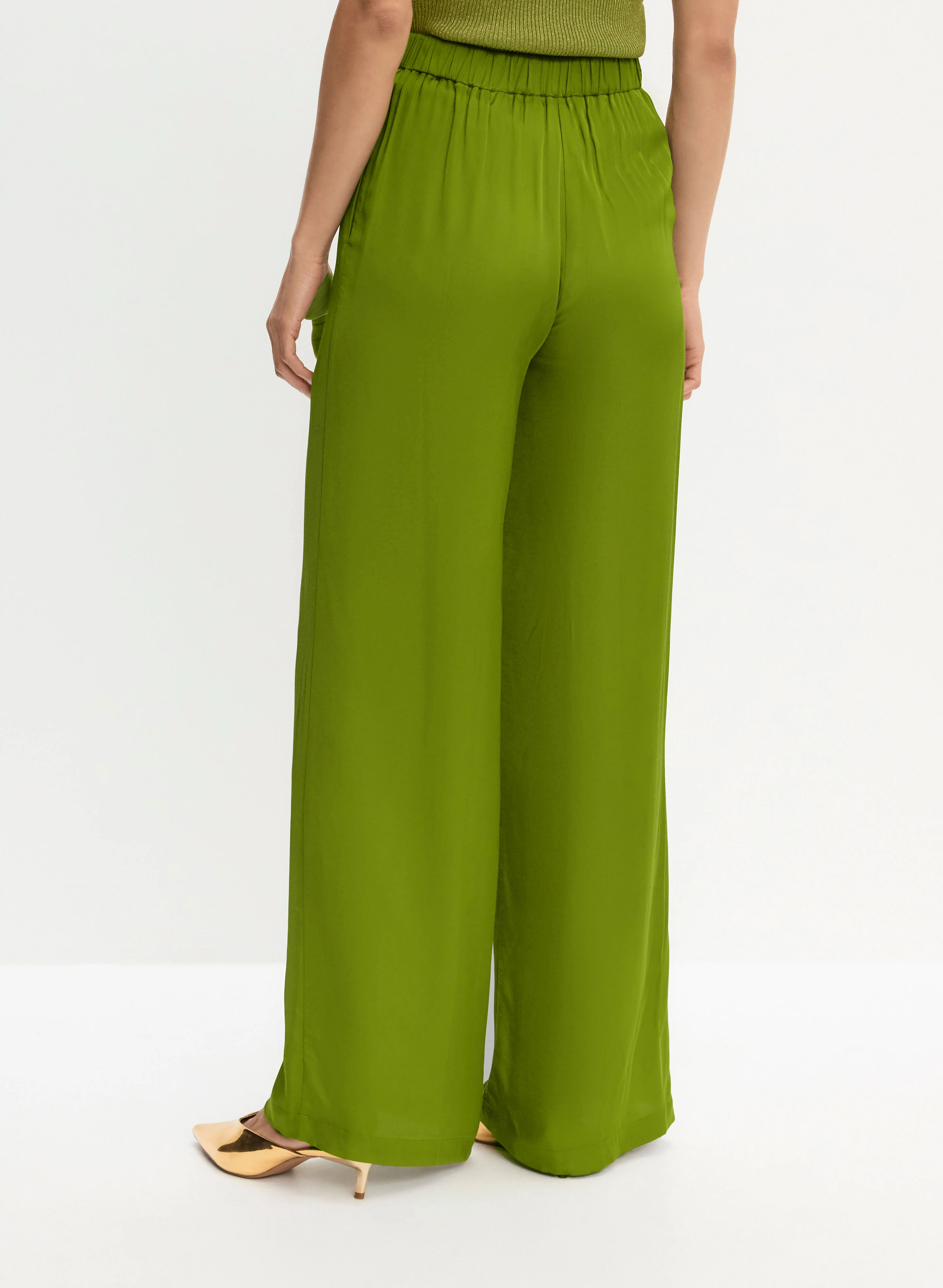 Satin Wide Leg Pants