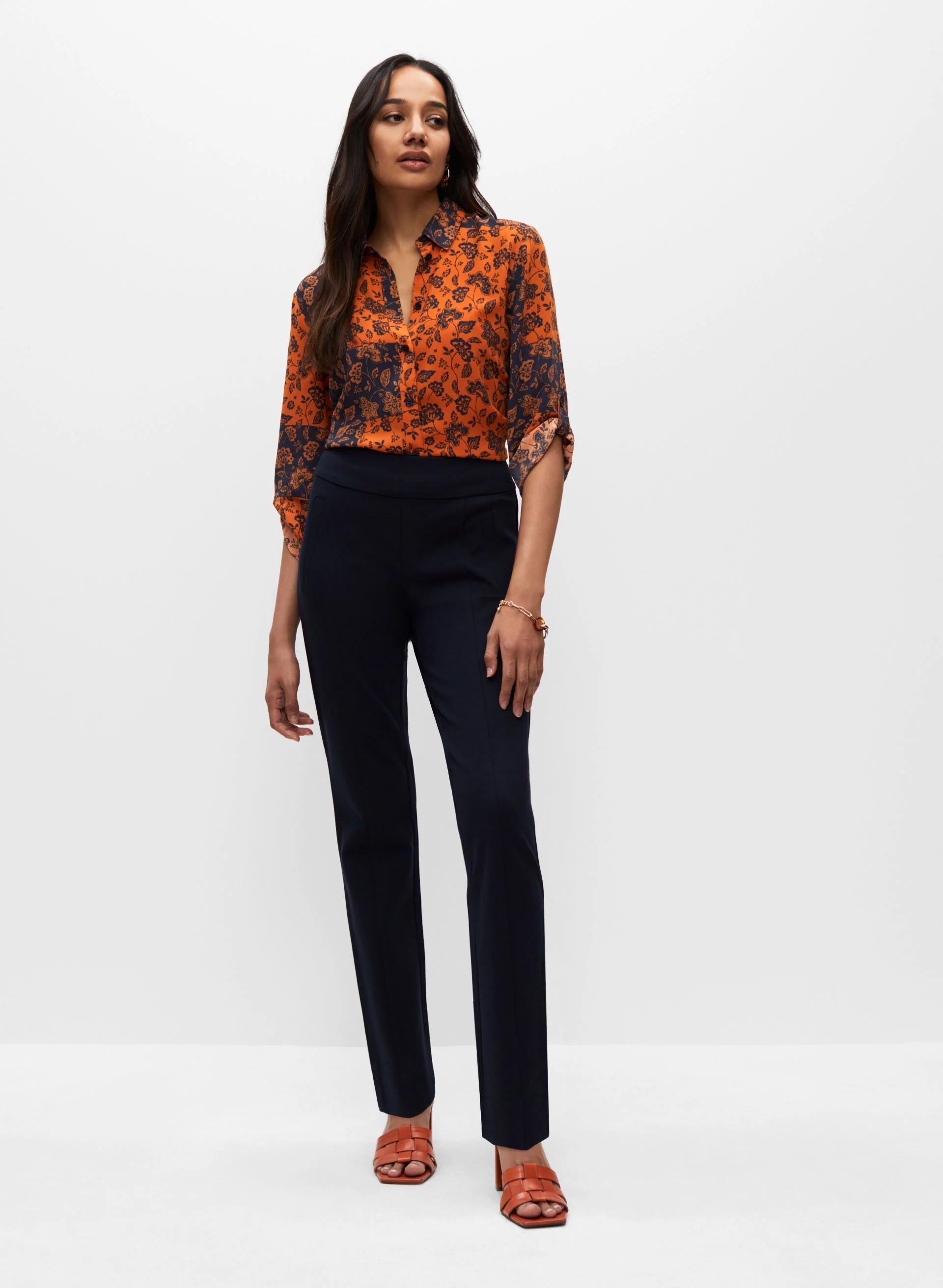 Madison Slim Leg Pull-On Pants